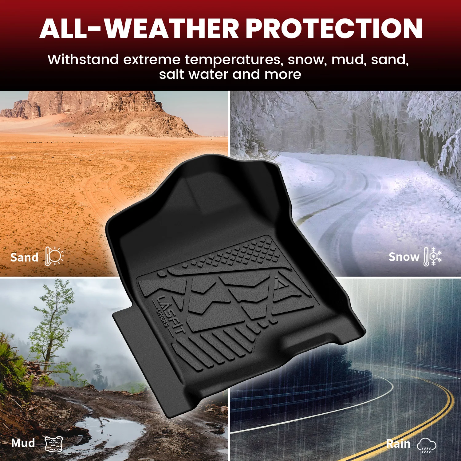 Fit for 1999-2006 GMC Sierra 2500HD 3500HD Floor Mats, Fit Without 4*4 Shifter Only - Image 15