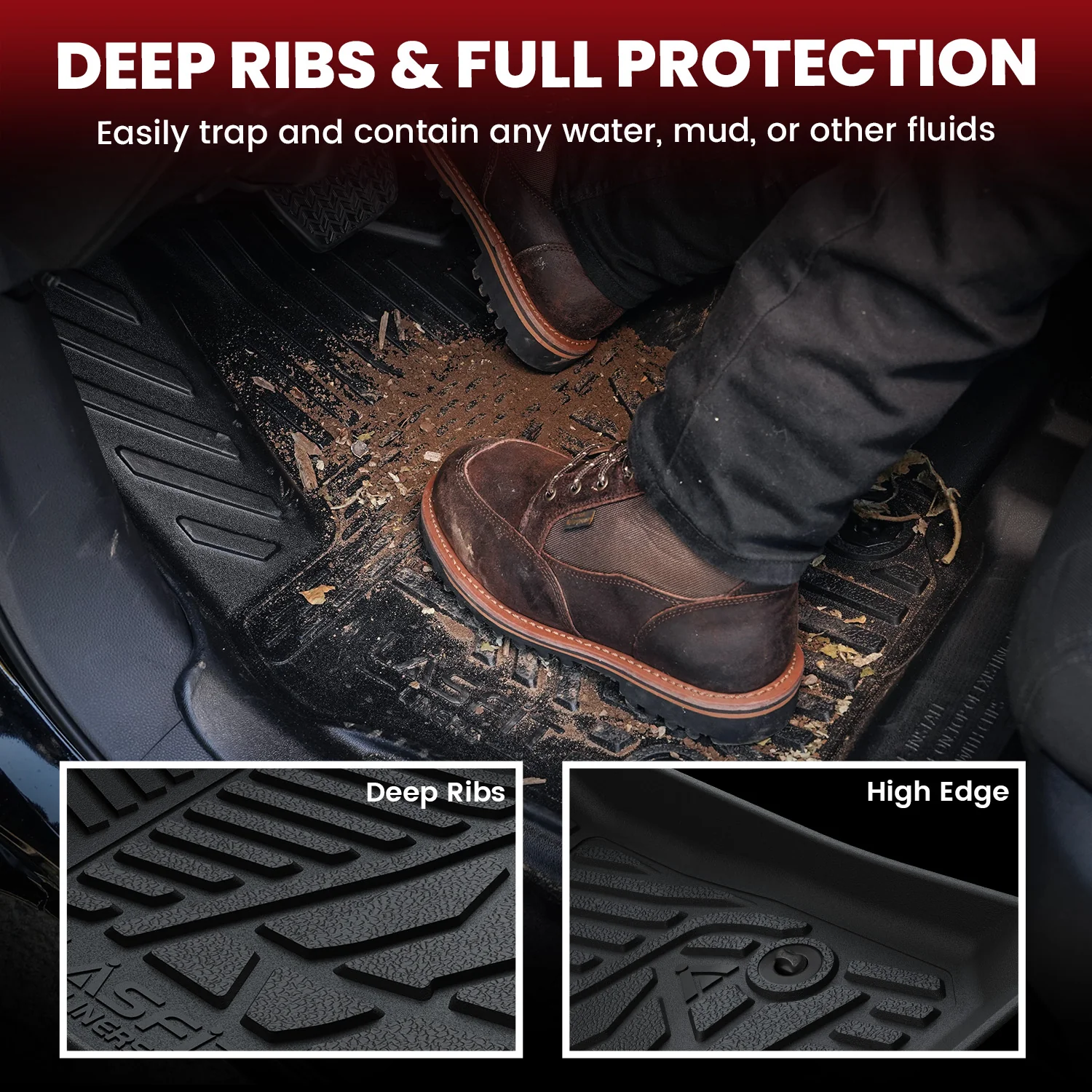 Fit for 1999-2006 GMC Sierra 2500HD 3500HD Floor Mats, Fit Without 4*4 Shifter Only - Image 16