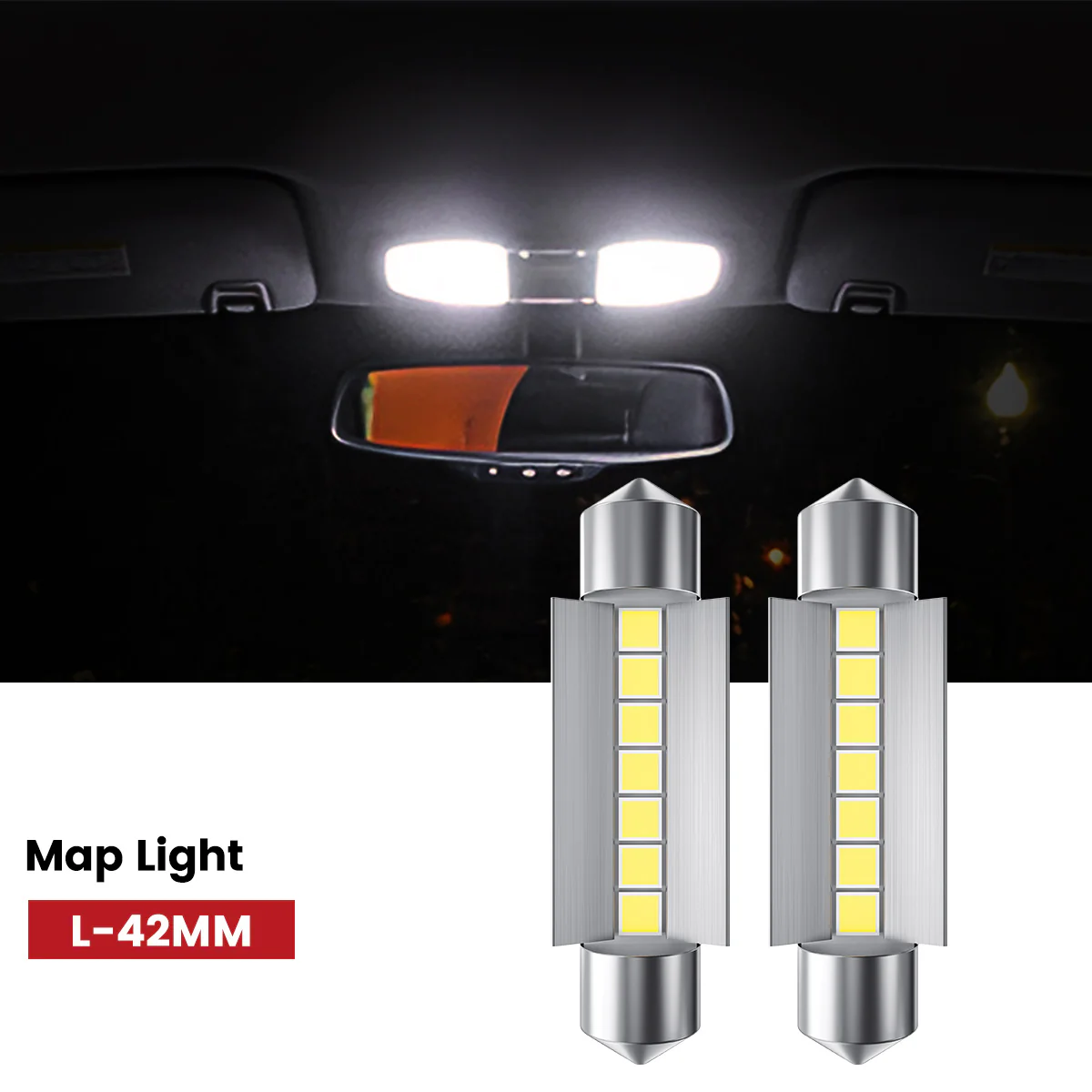 Fit for 2007-2014 GMC Yukon The Brightest LED Bulbs Upgrade - Image 44