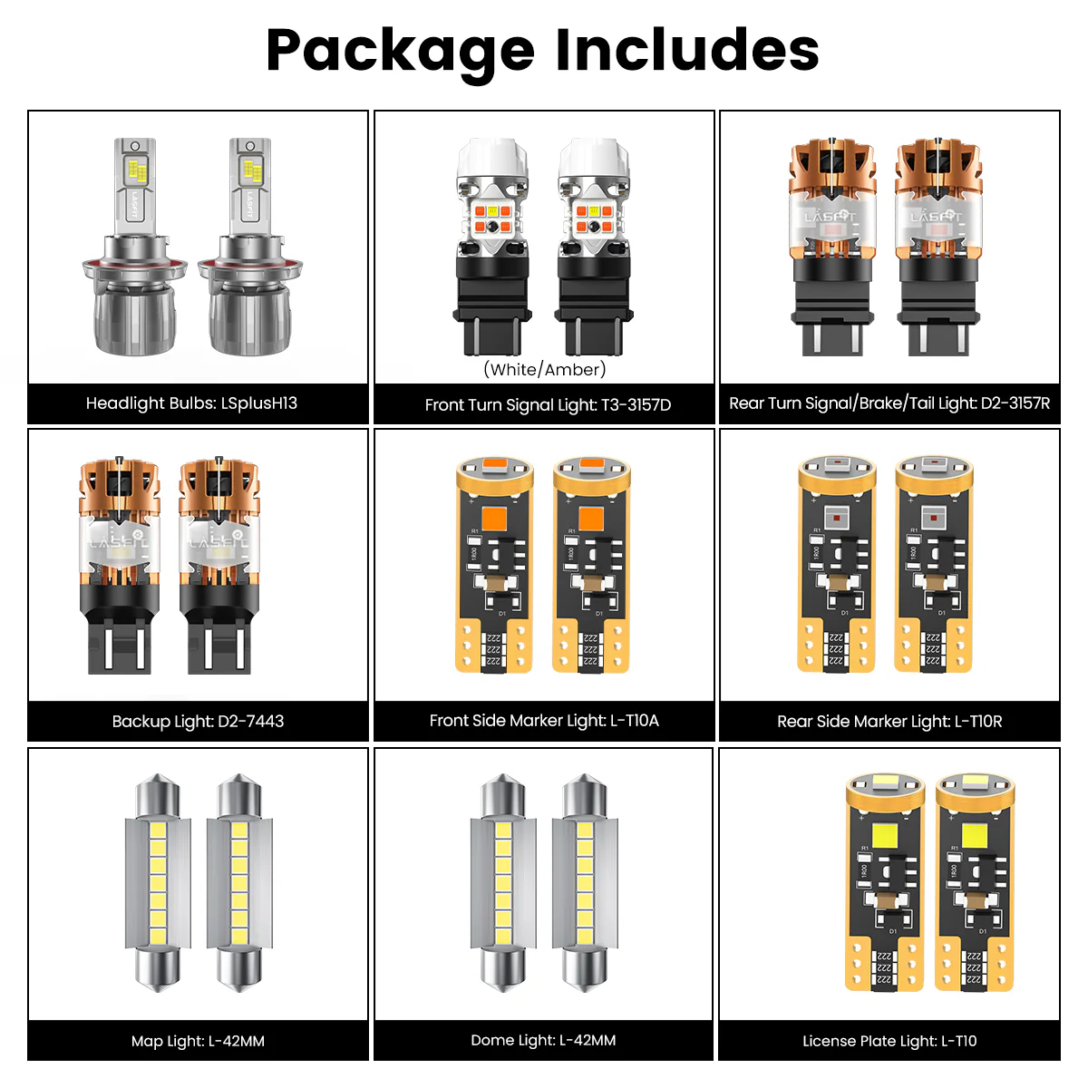 Fit for 2007-2014 GMC Yukon The Brightest LED Bulbs Upgrade - Image 9