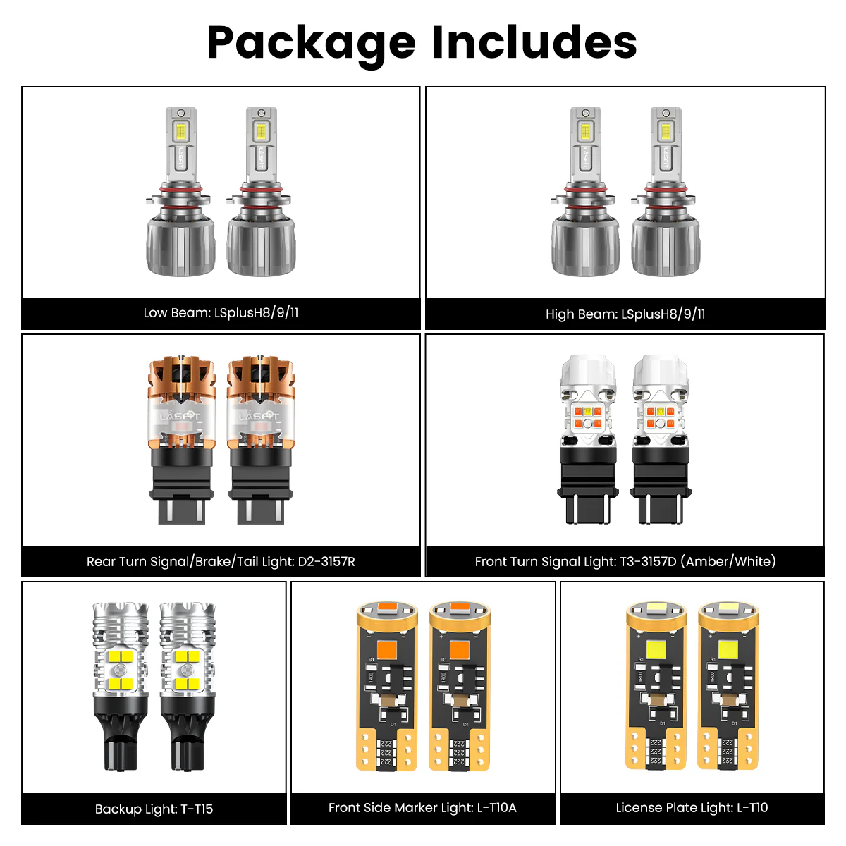 Fit for 2008-2012 Chevrolet Malibu The Brightest LED Bulbs Upgrade - Image 5