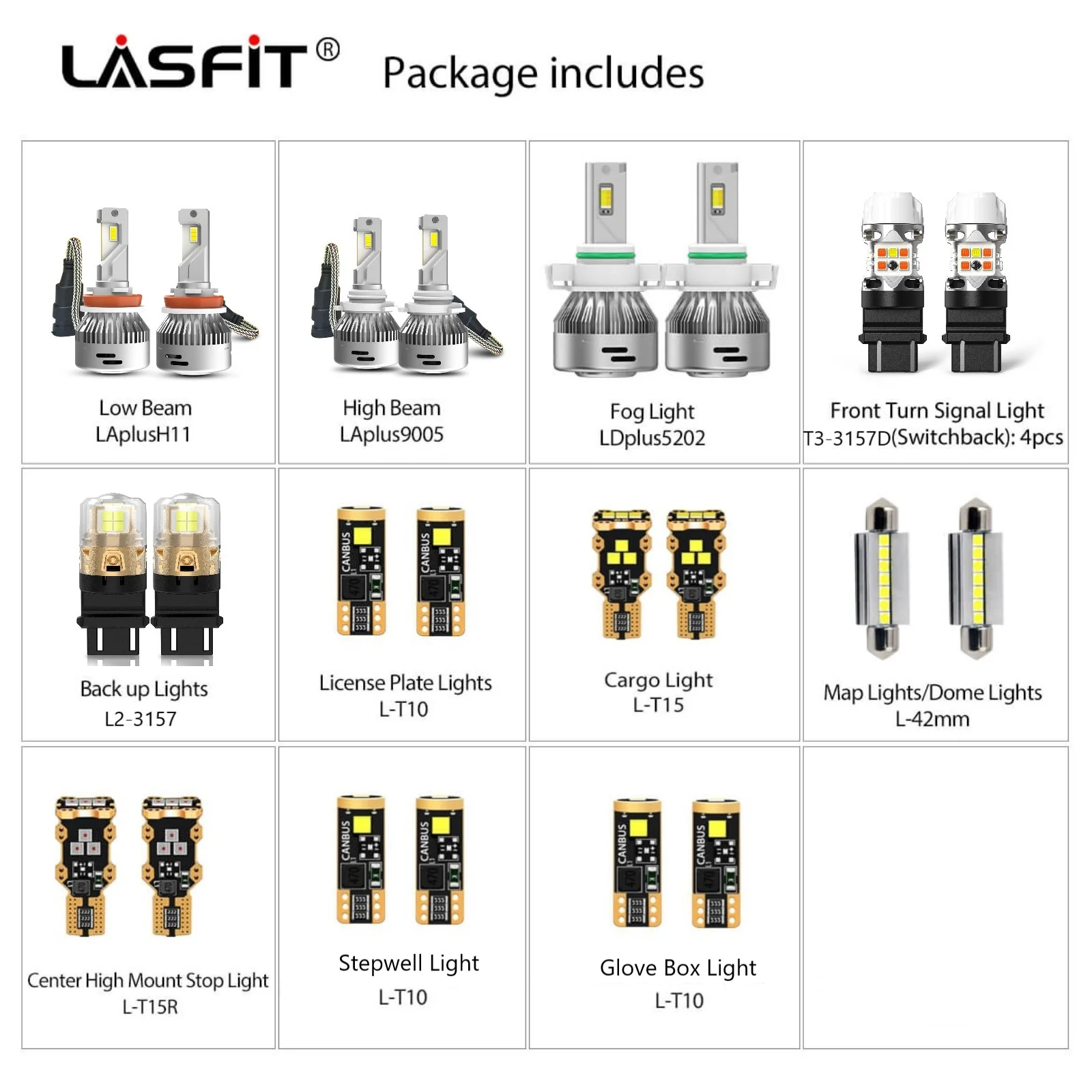 Fit for 2007-2014 Chevrolet Silverado 2500 3500 LED Bulbs Upgrade | Tested and Verified