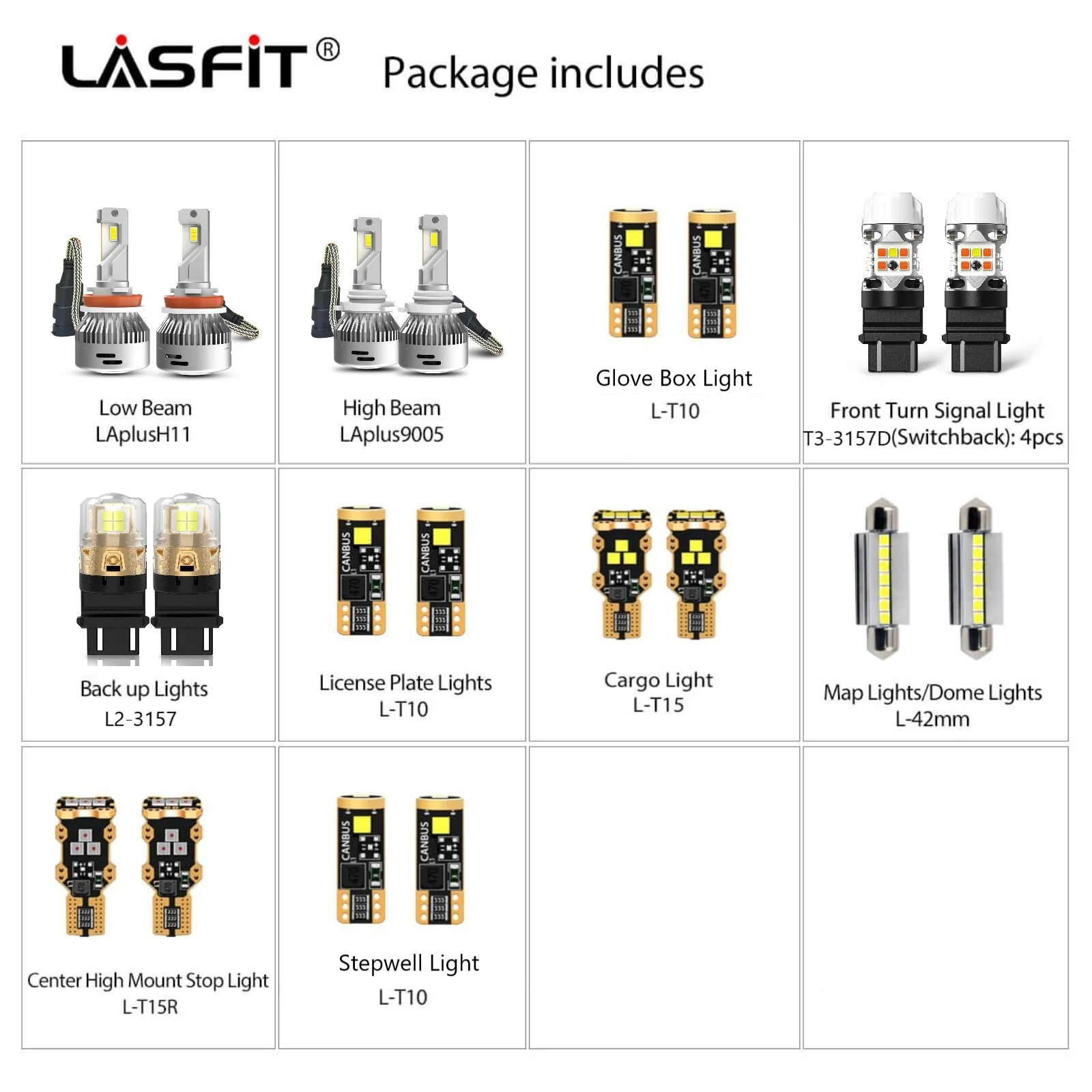 Fit for 2007-2014 Chevrolet Silverado 2500 3500 LED Bulbs Upgrade | Tested and Verified - Image 2