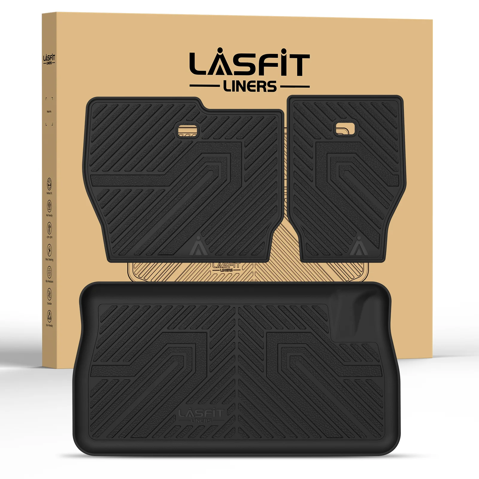 Fit for 2008-2016 Chrysler Town & Country Floor Mats or Cargo & Seatback Mats, Floor Mats Only Fit Stow 'N Go Bucket Seats (Standard) - Image 17