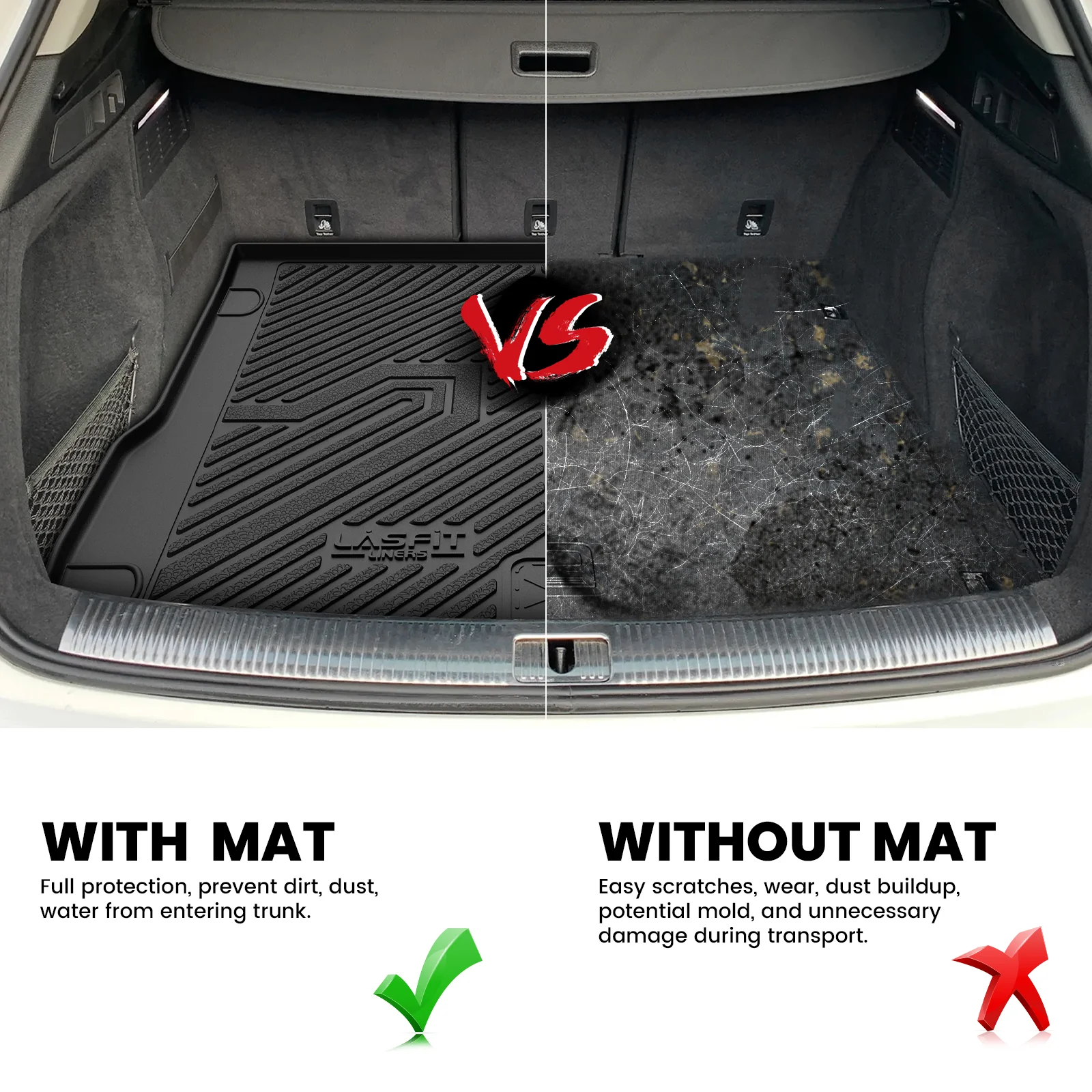 Fit for 2009-2017 Audi Q5 SQ5 Cargo Mat - Image 7