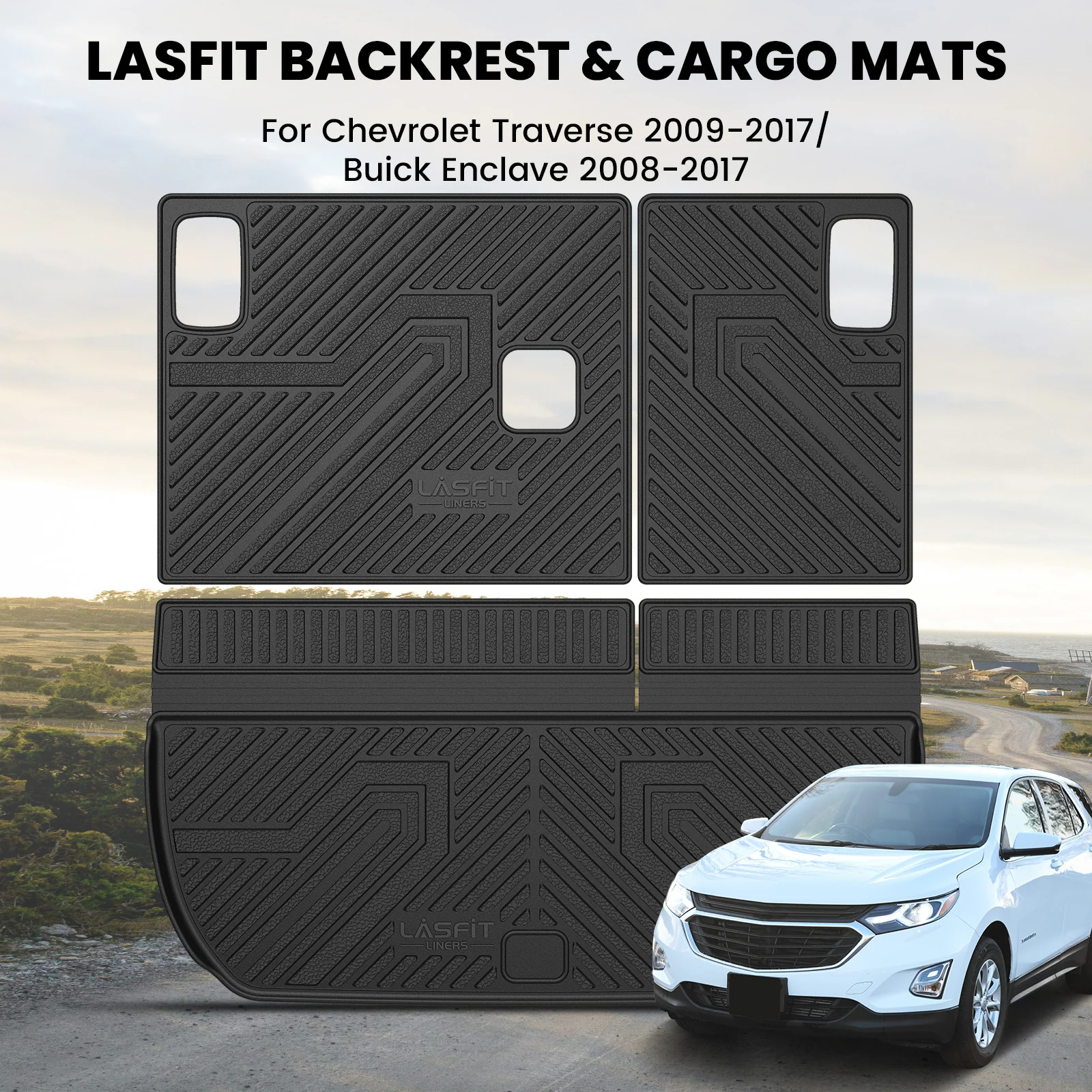 Fit for 2009-2017 Chevrolet Traverse Floor Mats or Seatback & Cargo Mats - Image 17