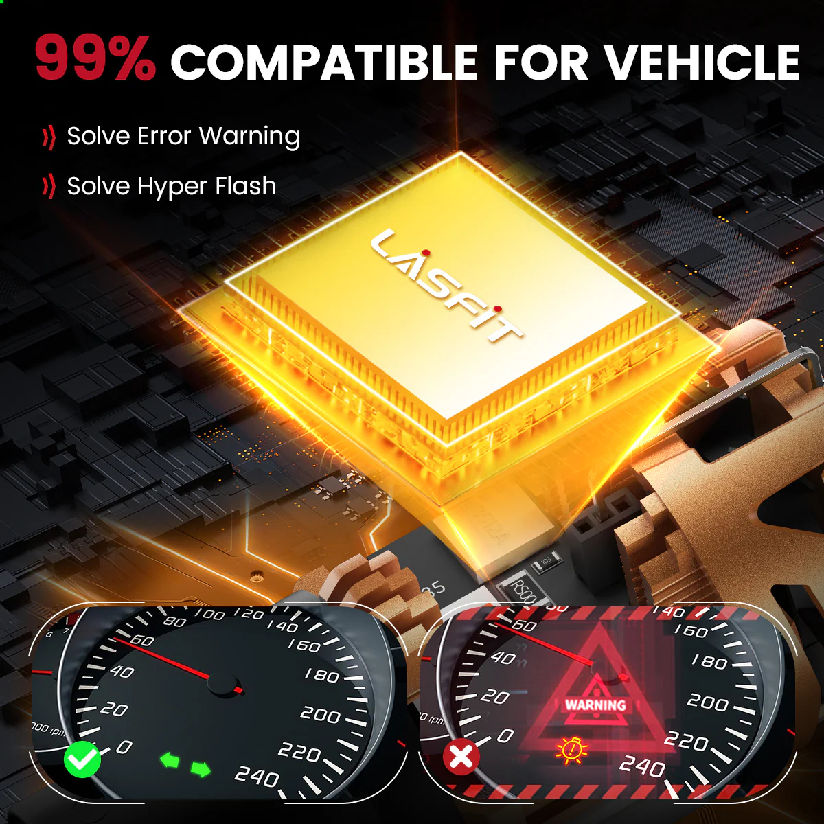 Fit for 2015-2021 Kia Sedona Custom H7 LED Bulbs Exterior Interior Lights Plug and Play - Image 40