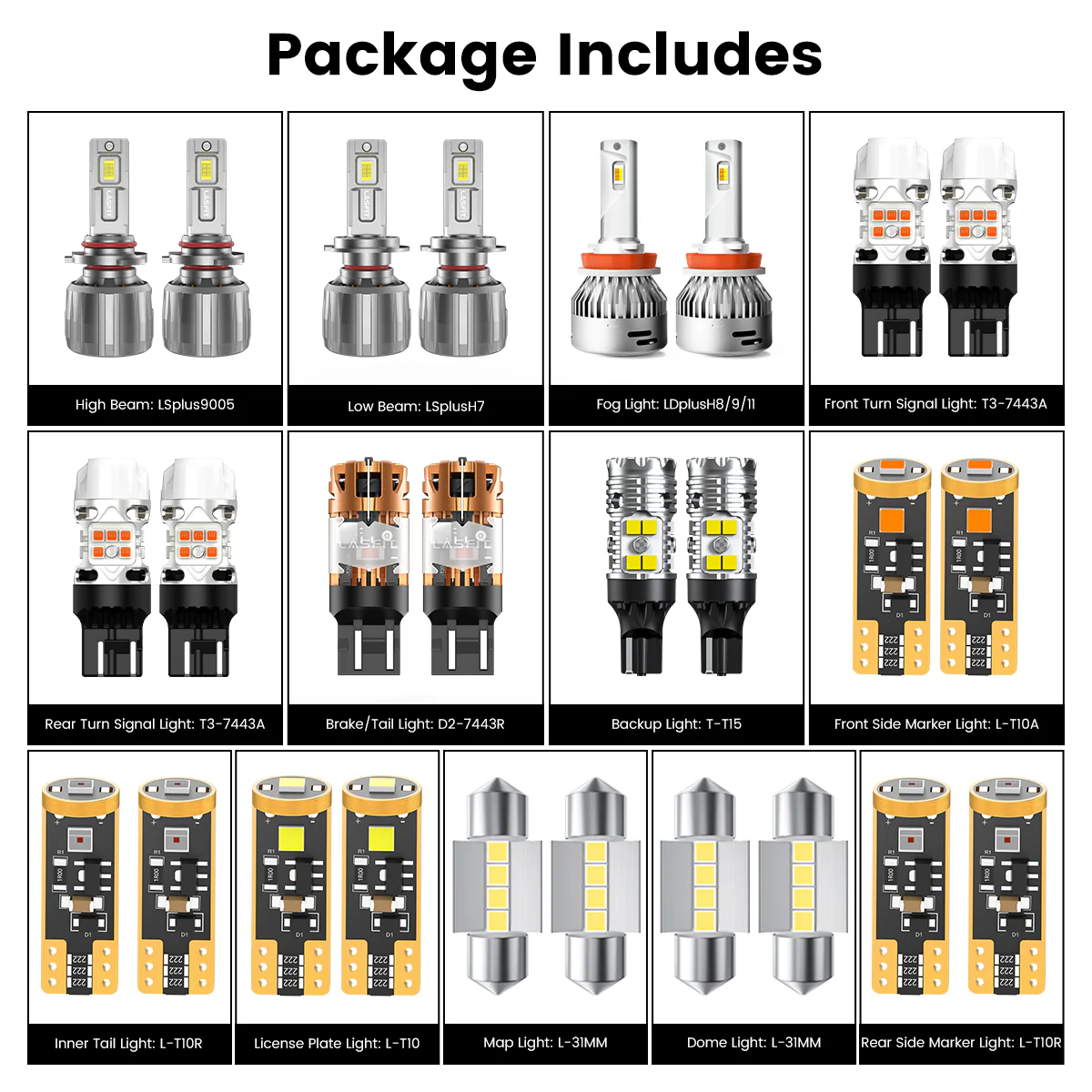 Fit for 2010-2014 Subaru Outback The Brightest LED Bulbs Upgrade - Image 3