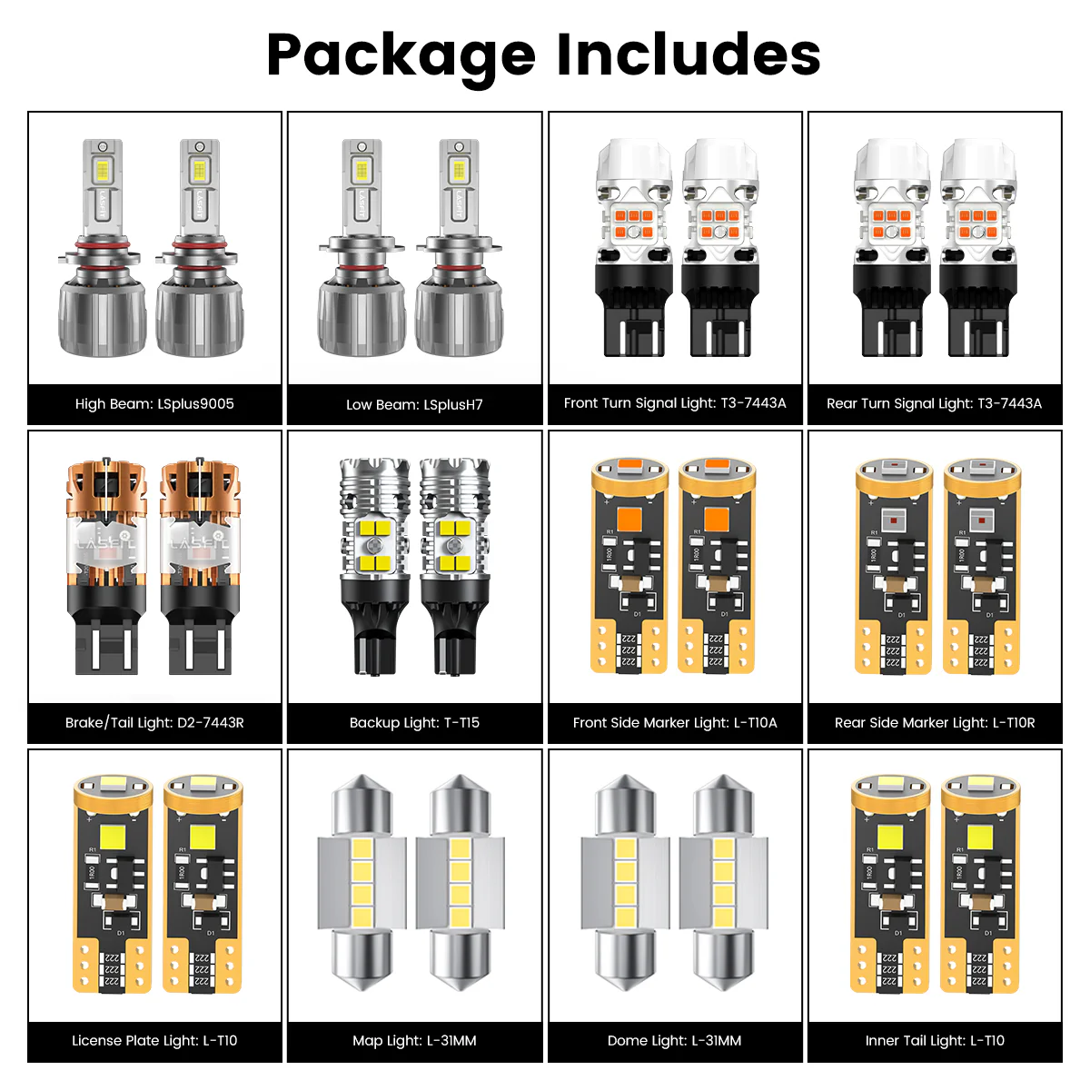 Fit for 2010-2014 Subaru Outback The Brightest LED Bulbs Upgrade - Image 7