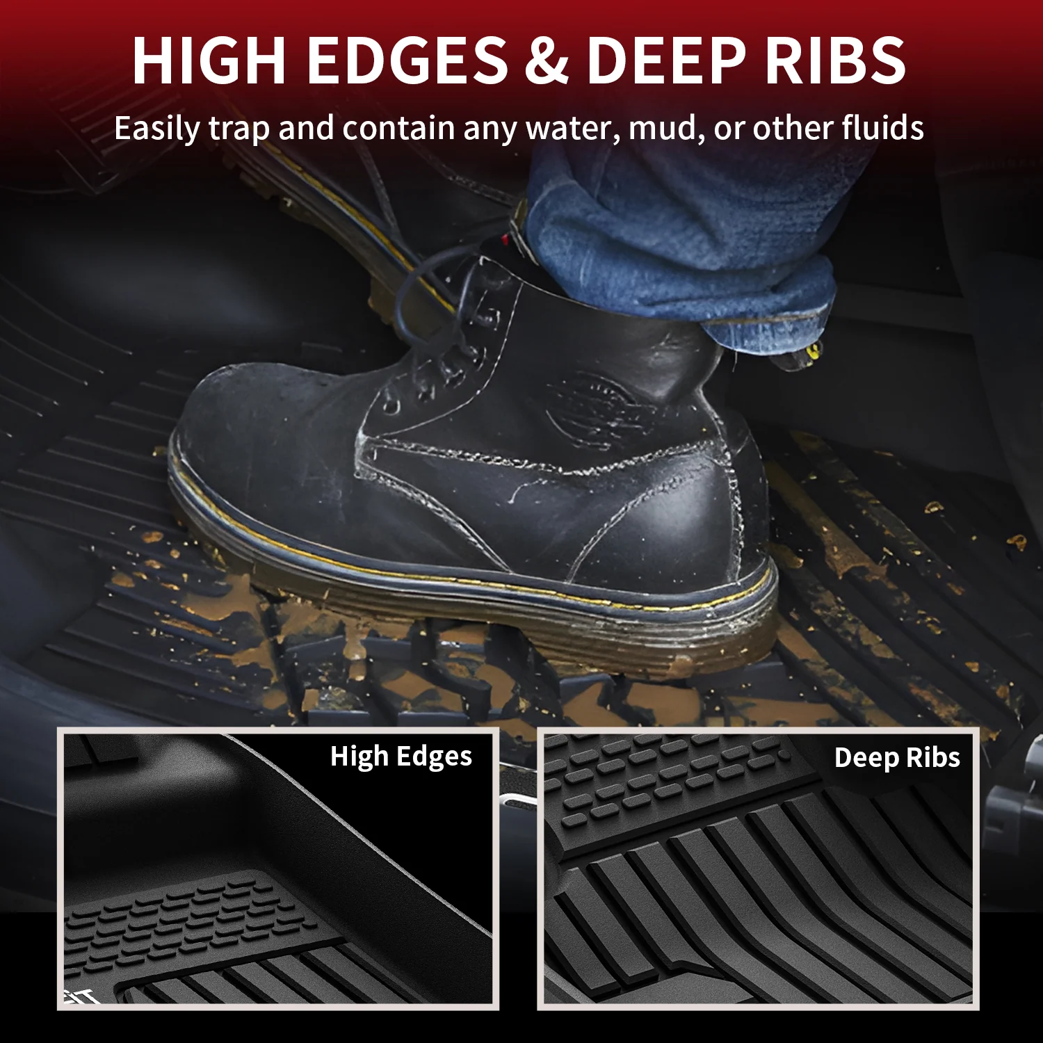 Fit for 2011-2019 Land Rover Range Rover Evoque Floor Mats, Not For Convertible - Image 6