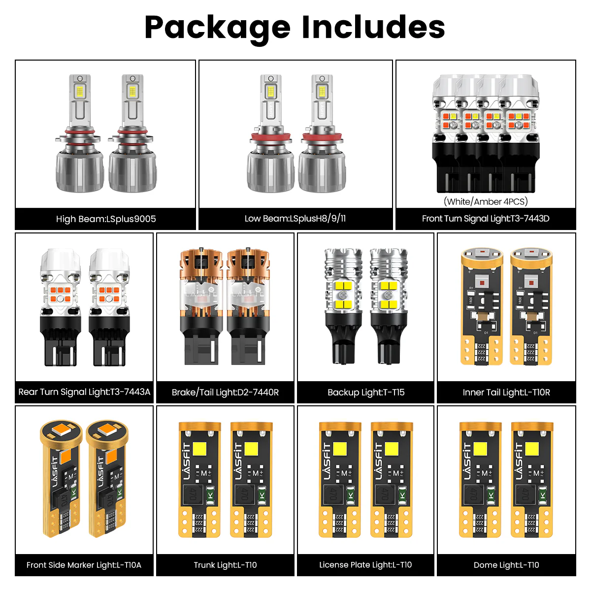 Fit for 2013-2015 Chevrolet Malibu The Brightest LED Bulbs Upgrade - Image 5