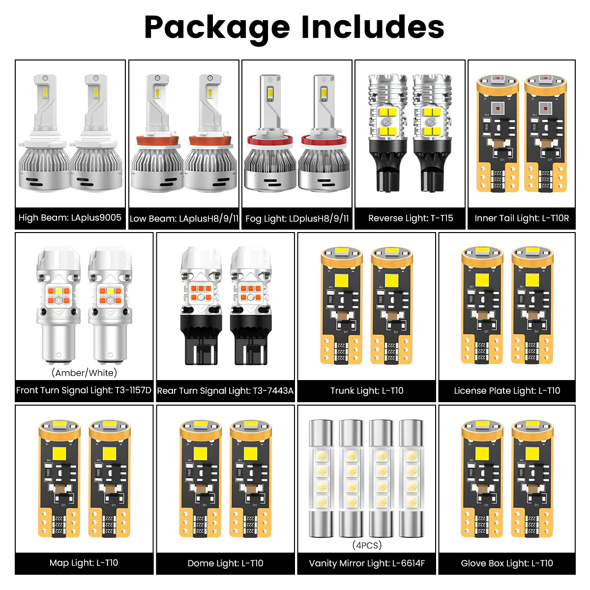 Fit for 2013-2015 Honda Accord LED Bulbs Upgrade | Tested and Verified - Image 3