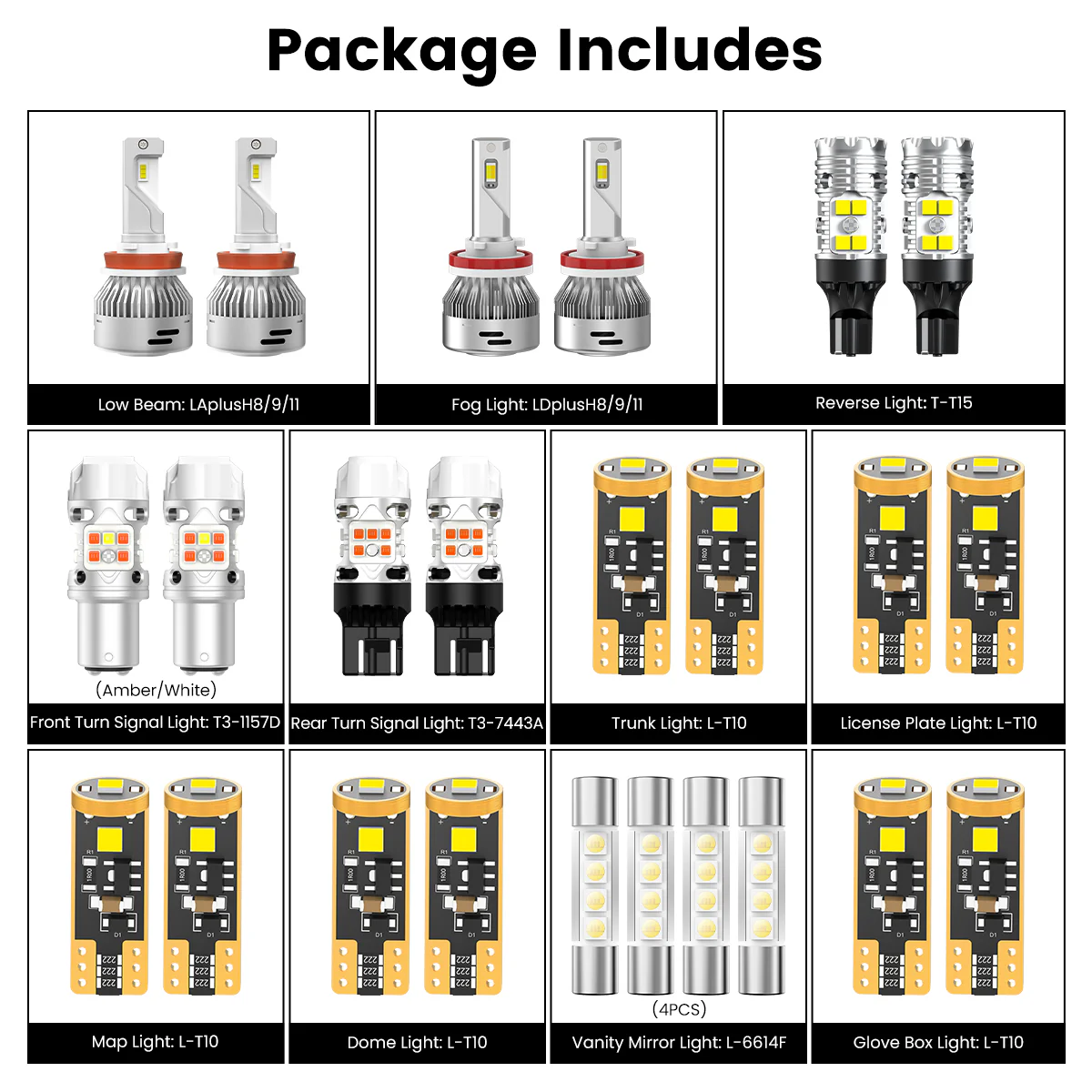 Fit for 2013-2015 Honda Accord LED Bulbs Upgrade | Tested and Verified - Image 9