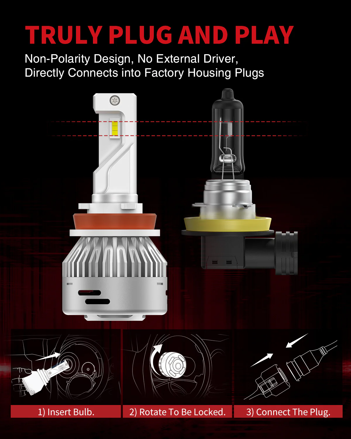 Fit for 2015-2017 Ford F-150 LED Bulbs Upgrade | Tested and Verified - Image 11