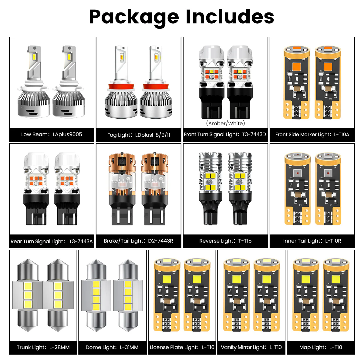 Fit for 2013-2015 Toyota RAV4 LED Bulbs Upgrade - Image 3