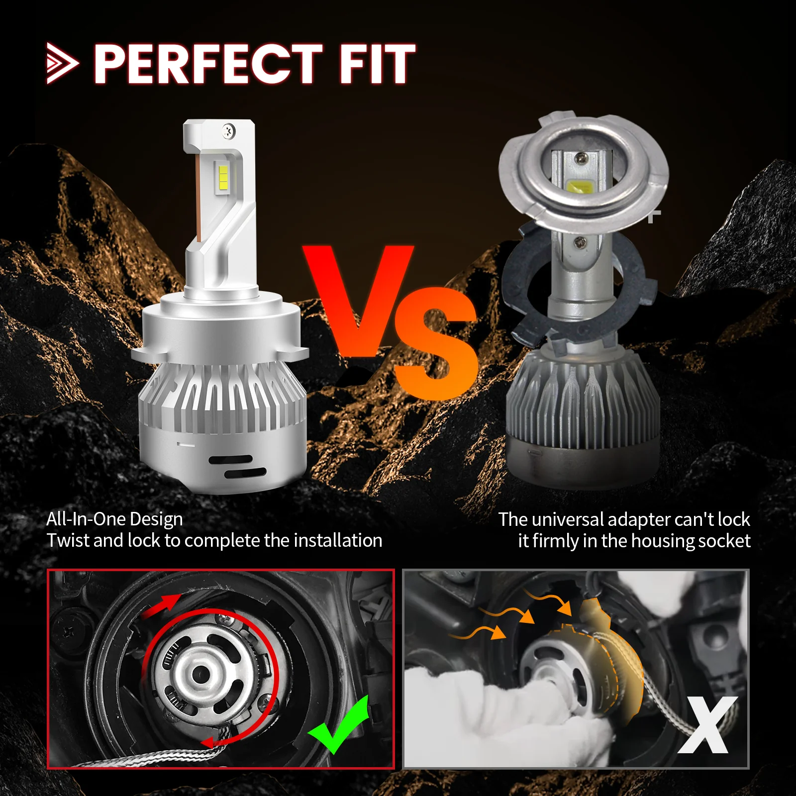 Fit for 2017-2018 Hyundai Santa Fe Custom H7 LED Bulbs Exterior Interior Lights, Santa Fe Sport Included - Image 10