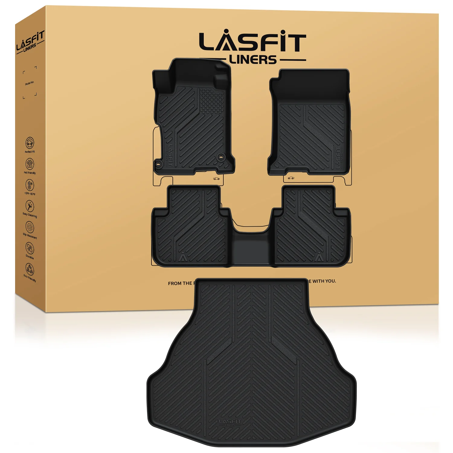 Fit for 2013-2017 Honda Accord Floor Mats or Cargo Mat, Fit Sedan Only - Image 8
