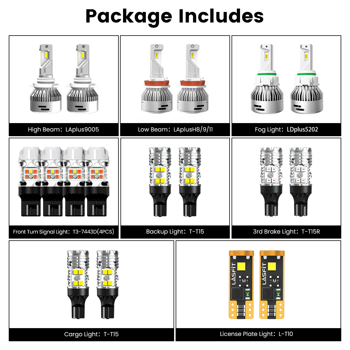 Fit for 2014-2015 Chevrolet Silverado 1500 LED Bulbs Upgrade | Tested and Verified - Image 3