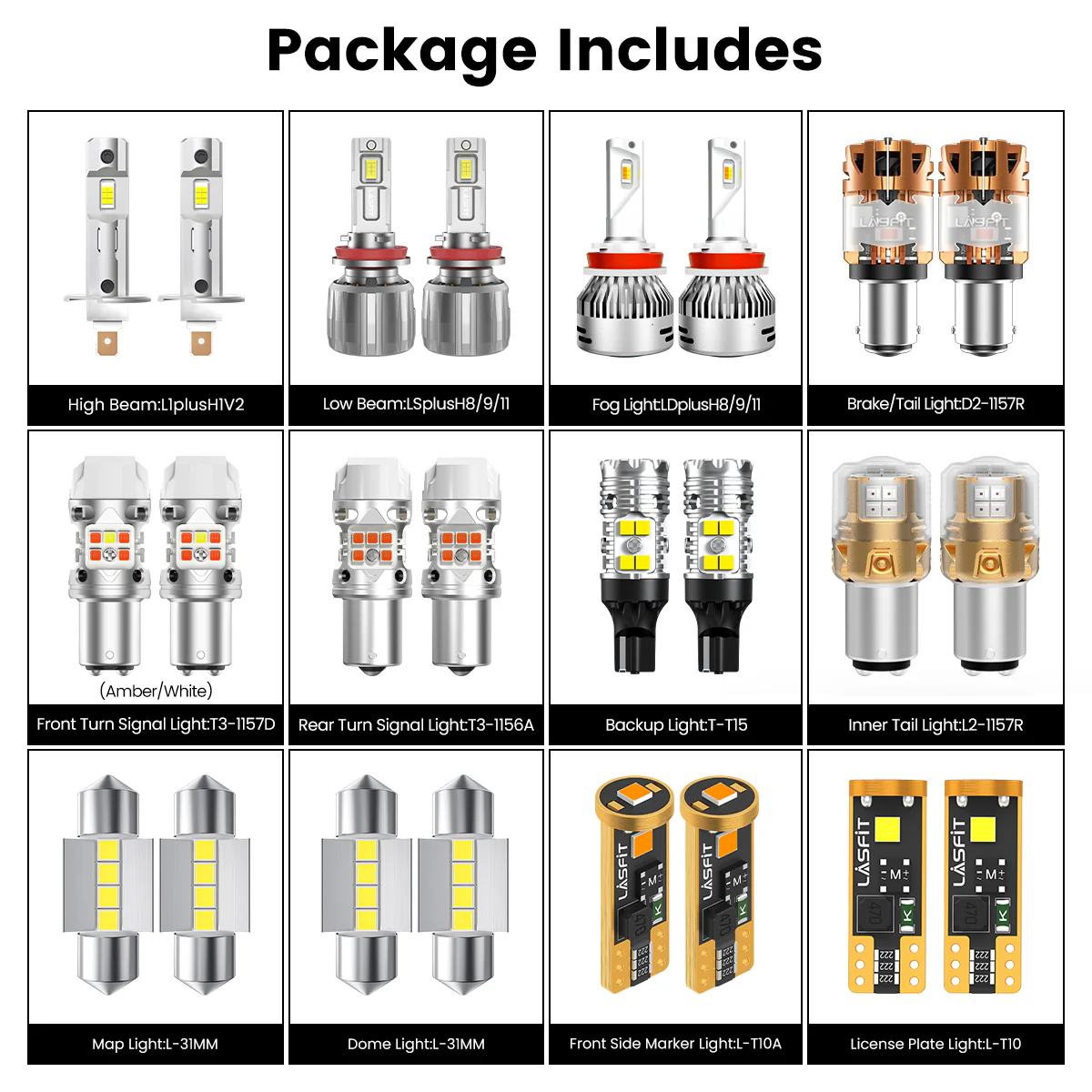 Fit for 2014-2016 Kia Forte The Brightest LED Bulbs Upgrade - Image 2