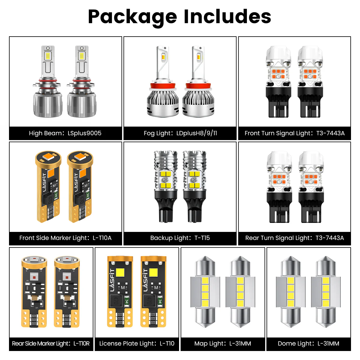Fit for 2015-2017 Subaru Outback The Brightest LED Bulbs Upgrade - Image 8