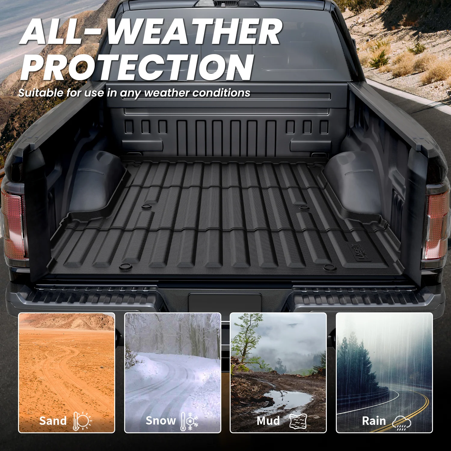 Fit for 2015-2020 Ford F-150 Truck Bed Mat or Tailgate Mat, Not Fit Drop-in Liners - Image 16