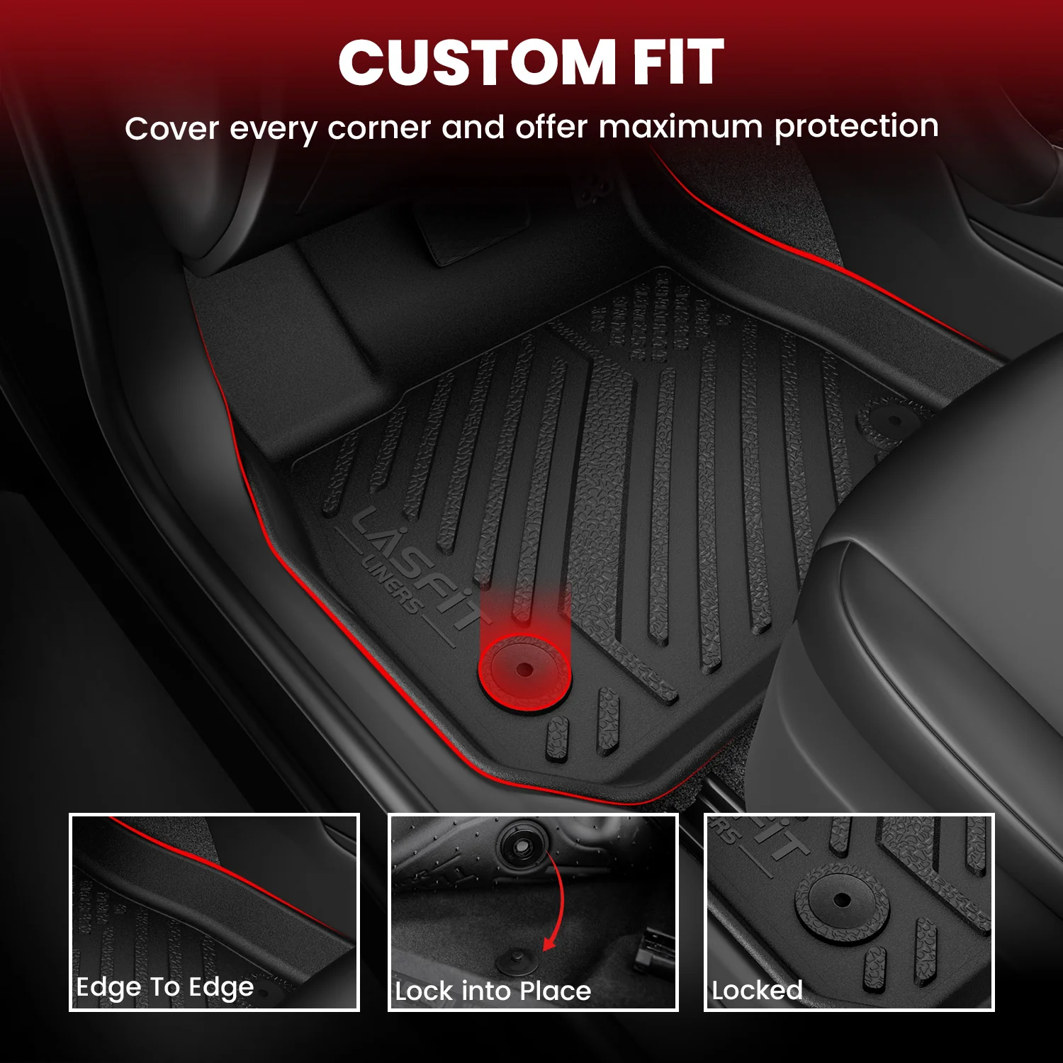 Fit for 2015-2026 Ford Mustang Floor Mats or Cargo Mat - Image 4