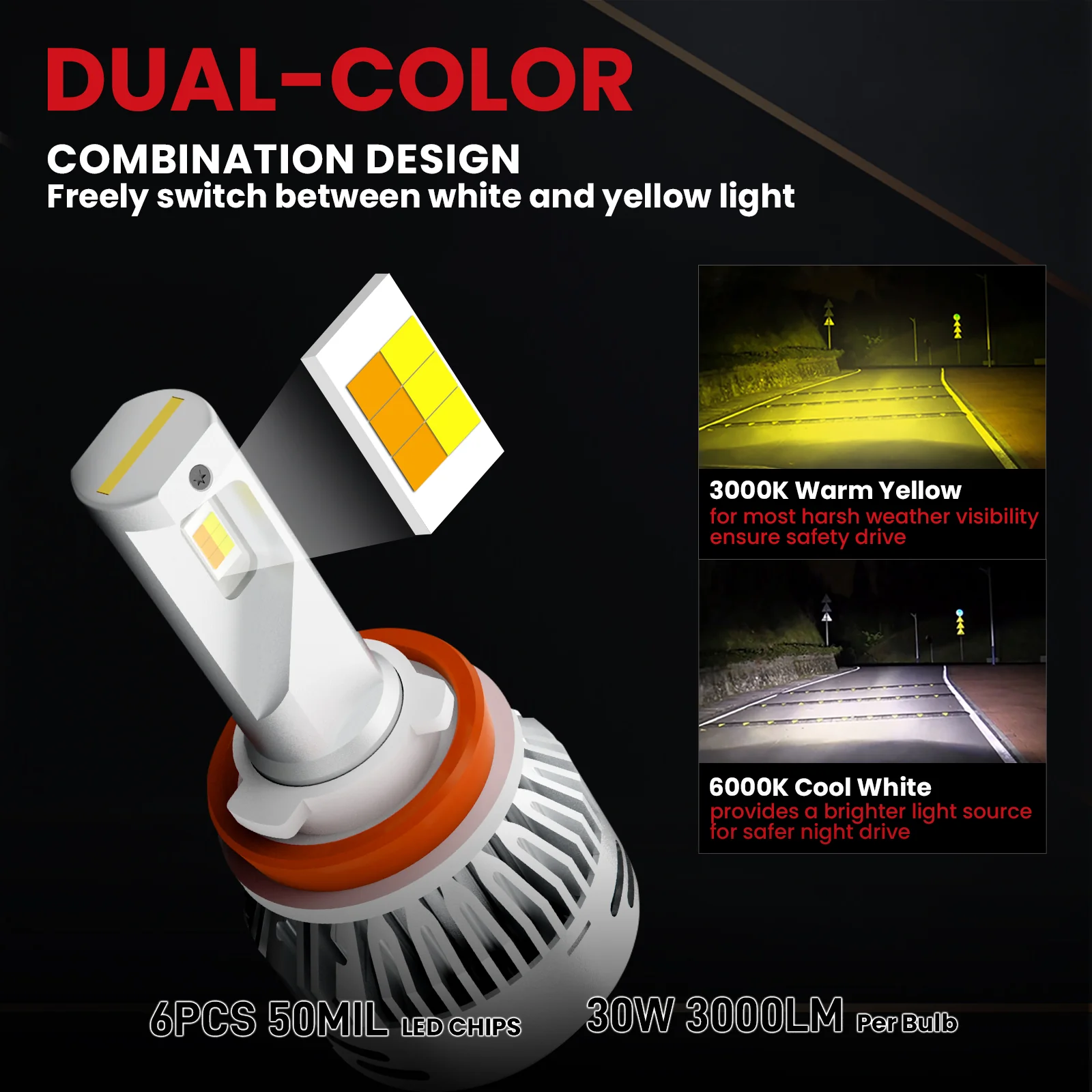 Fit for 2016-2019 Nissan Sentra LED Bulbs H11 Exterior Interior Lights - Image 10