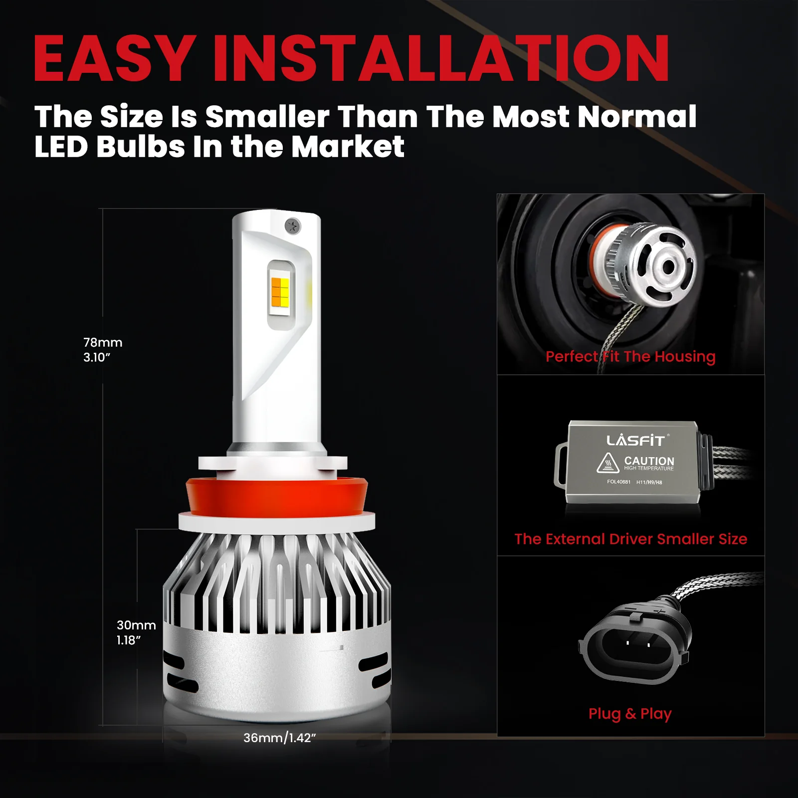 Fit for 2016-2019 Nissan Sentra LED Bulbs H11 Exterior Interior Lights - Image 12