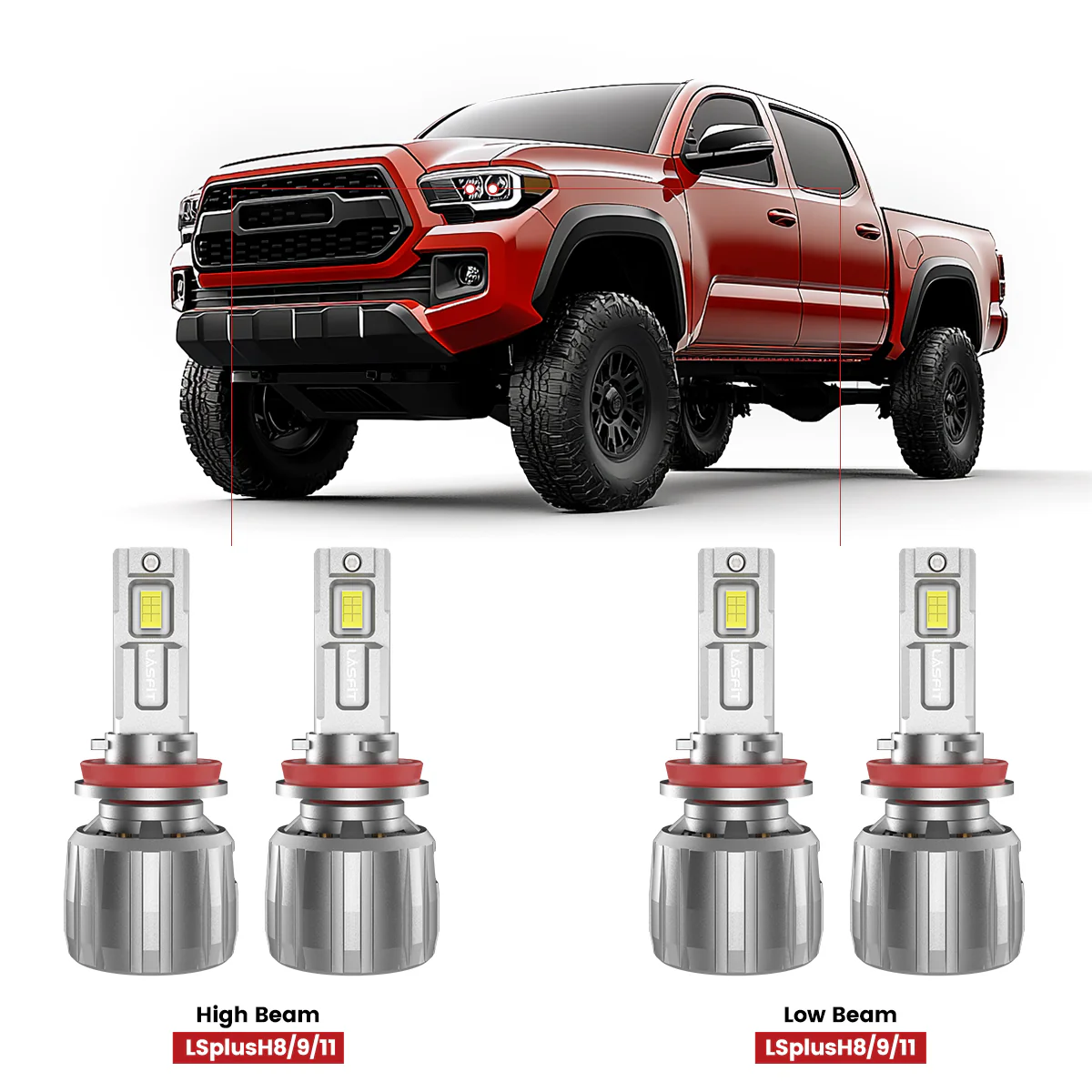 Fit for 2016-2023 Toyota Tacoma The Brightest LED Bulbs Upgrade | Tested and Verified