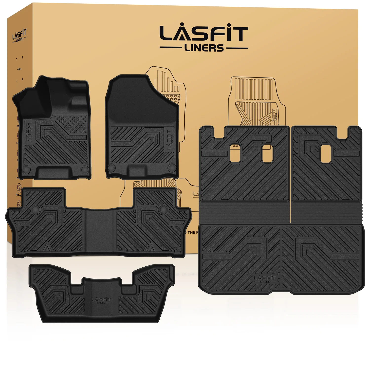Fit for 2016-2022 Honda Pilot Floor Mats or Cargo & Seatback Mat, Cargo Mat Fit in Highest Position Only - Image 17