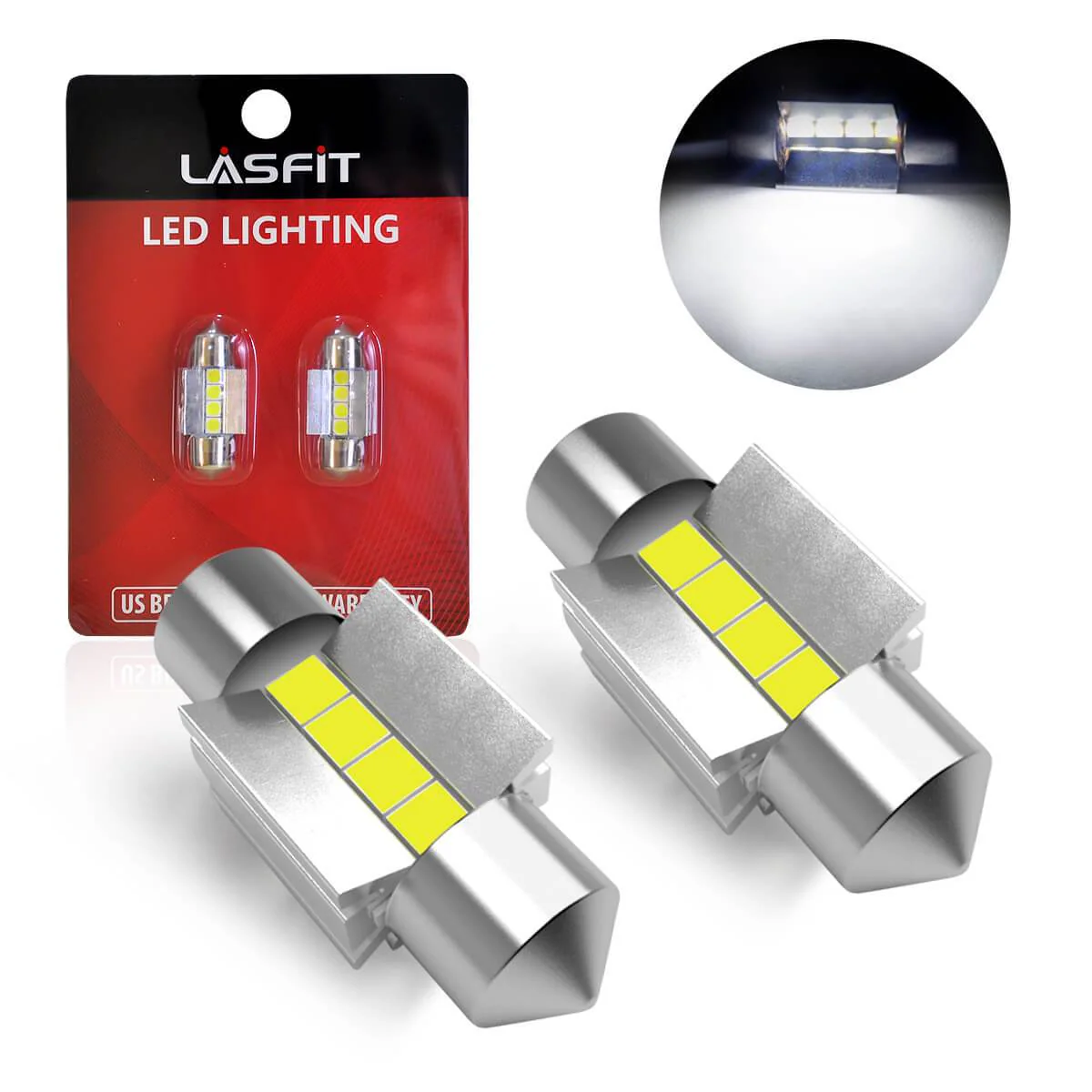 Fit for 2017-2018 Hyundai Santa Fe Custom H7 LED Bulbs Exterior Interior Lights, Santa Fe Sport Included - Image 25