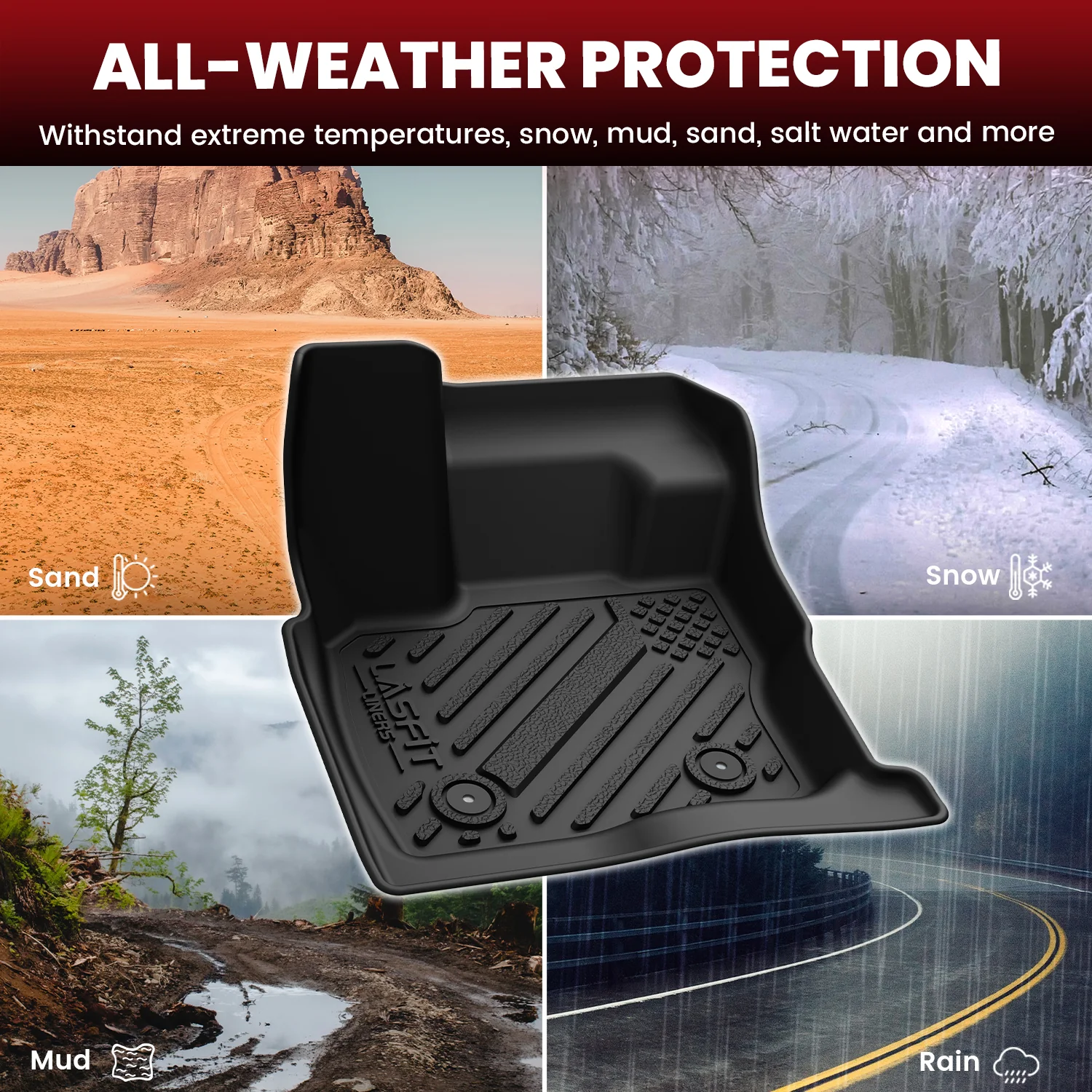 Fit for 2017-2020 Ford Fusion Custom Floor Mats or Cargo Mat - Image 28