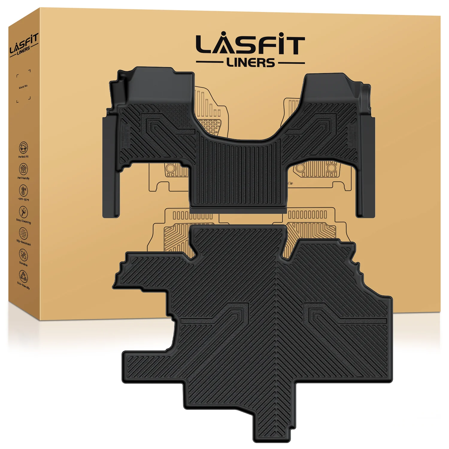 Fit for 2017-2026 International LT Floor Mats, Only Fit Sleeper Cab - Image 9