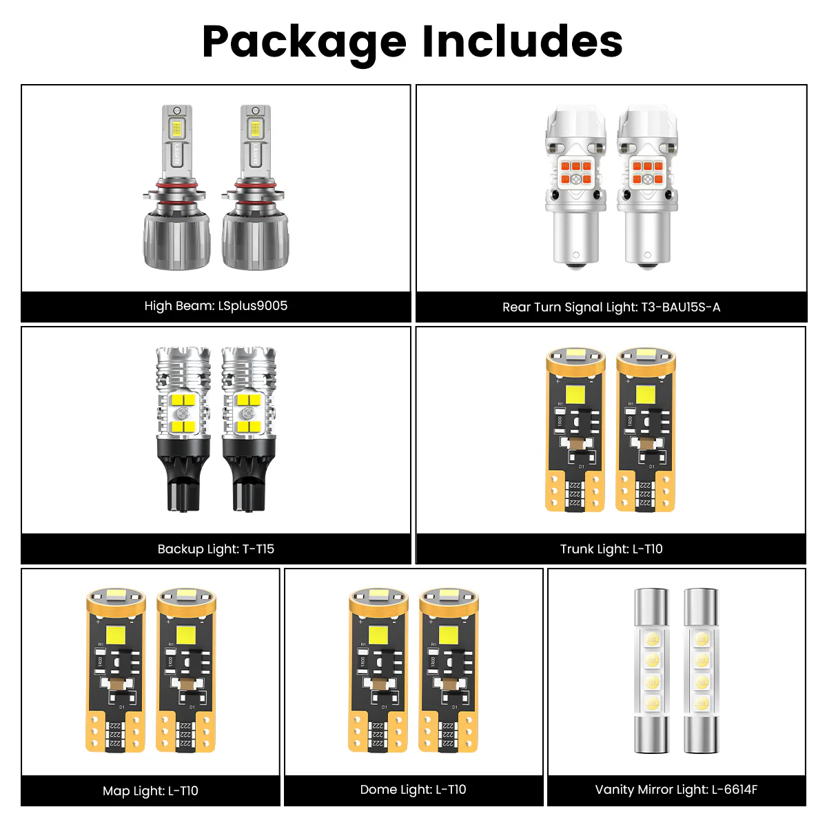 Fit for 2018-2022 Honda Accord LED Bulbs Upgrade - Image 2