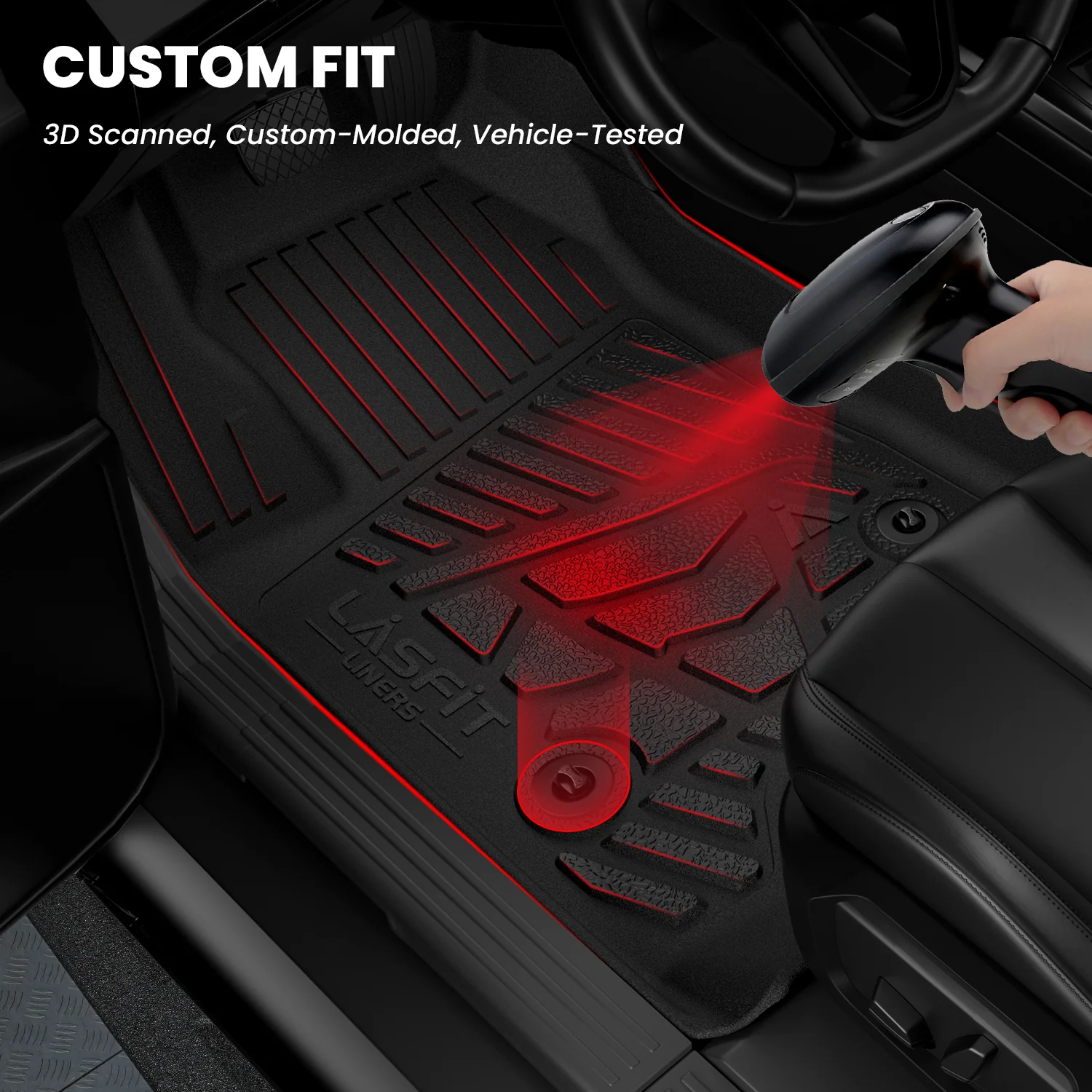 Fit for 2019-2026 GMC Sierra & Sierra Denali 1500 Floor Mats, Fit Carpet Floor Only, Not Fit 2019 Sierra LD - Image 12
