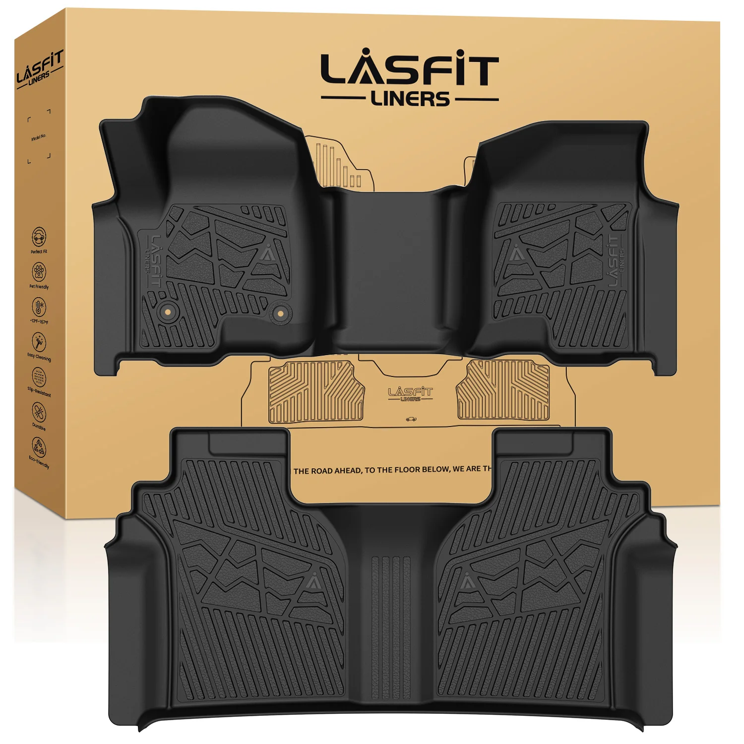Fit for 2019-2026 GMC Sierra & Sierra Denali 1500 Floor Mats, Fit Carpet Floor Only, Not Fit 2019 Sierra LD - Image 28