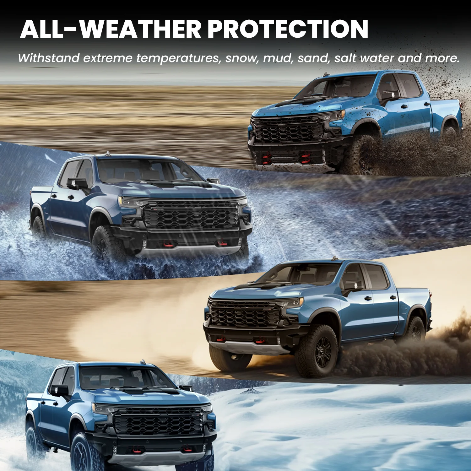 Fit for 2019-2026 GMC Sierra & Sierra Denali 1500 Floor Mats, Fit Carpet Floor Only, Not Fit 2019 Sierra LD - Image 41