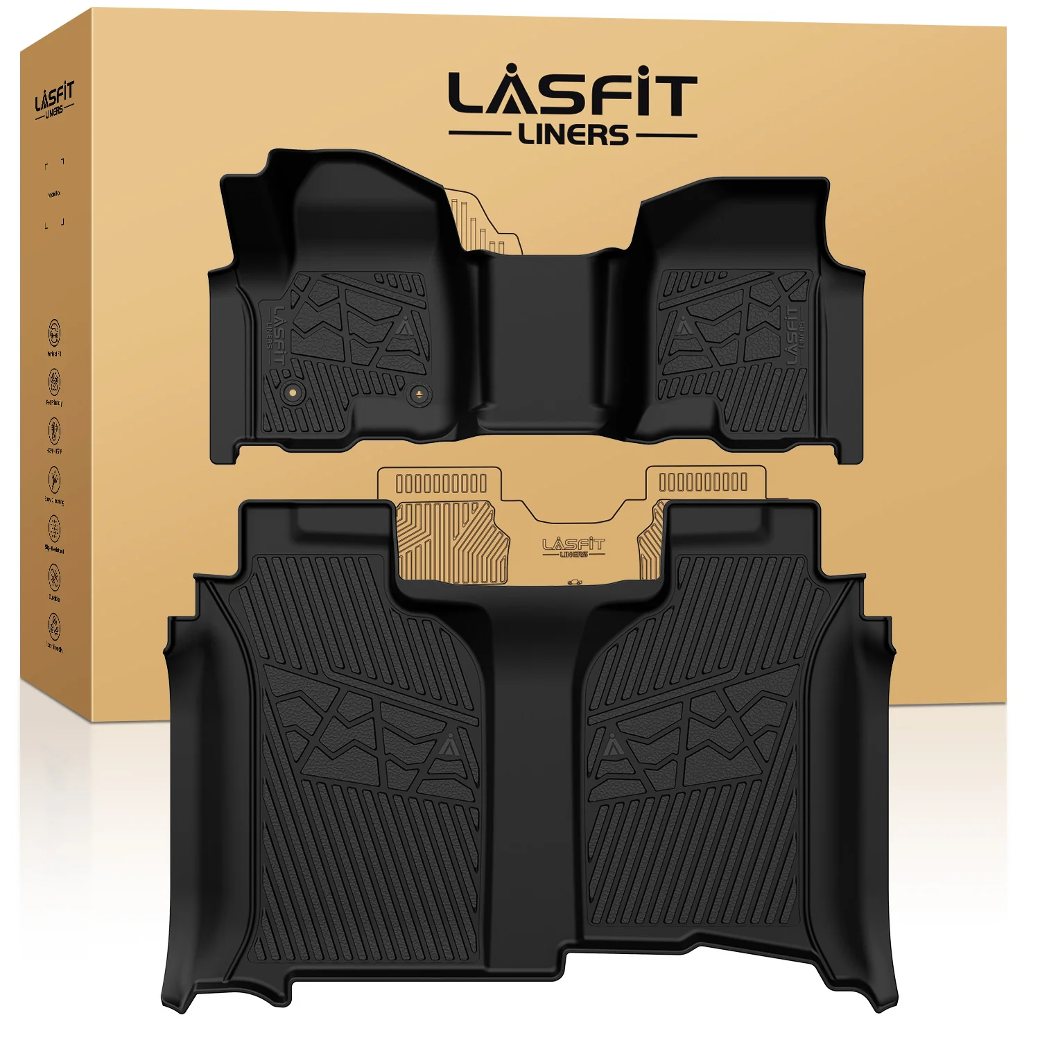 Fit for 2019-2026 GMC Sierra & Sierra Denali 1500 Floor Mats, Fit Carpet Floor Only, Not Fit 2019 Sierra LD - Image 48