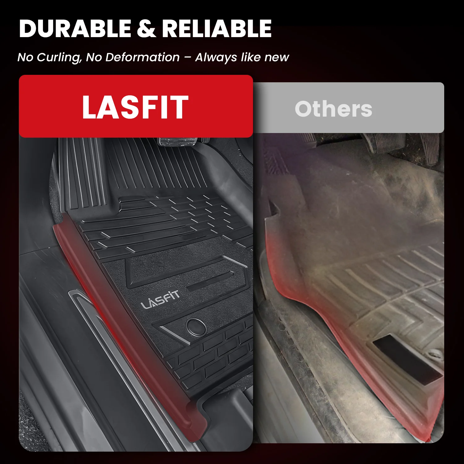 Fit for 2019-2026 GMC Sierra & Sierra Denali 1500 Floor Mats, Fit Carpet Floor Only, Not Fit 2019 Sierra LD - Image 7