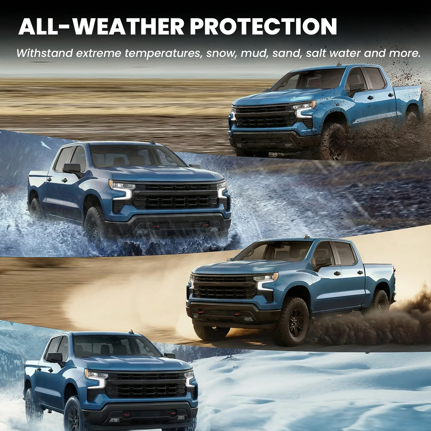 Fit for 2019-2026 GMC Sierra & Sierra Denali 1500 Floor Mats, Fit Carpet Floor Only, Not Fit 2019 Sierra LD - Image 51