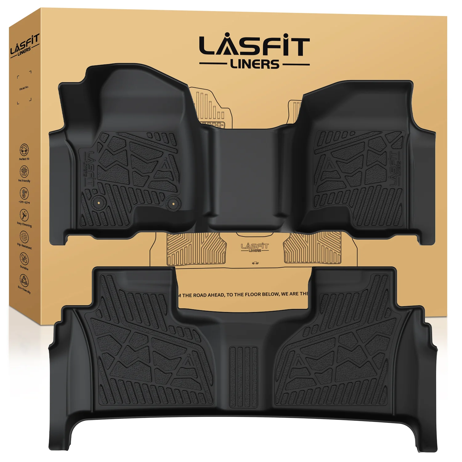 Fit for 2019-2026 GMC Sierra & Sierra Denali 1500 Floor Mats, Fit Carpet Floor Only, Not Fit 2019 Sierra LD - Image 57