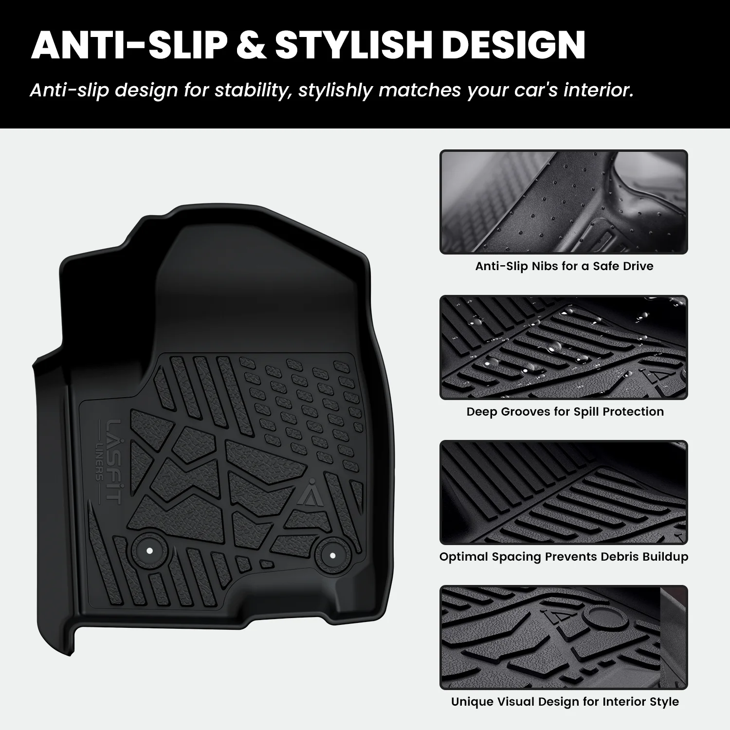 Fit for 2019-2026 GMC Sierra & Sierra Denali 1500 Floor Mats, Fit Carpet Floor Only, Not Fit 2019 Sierra LD - Image 64