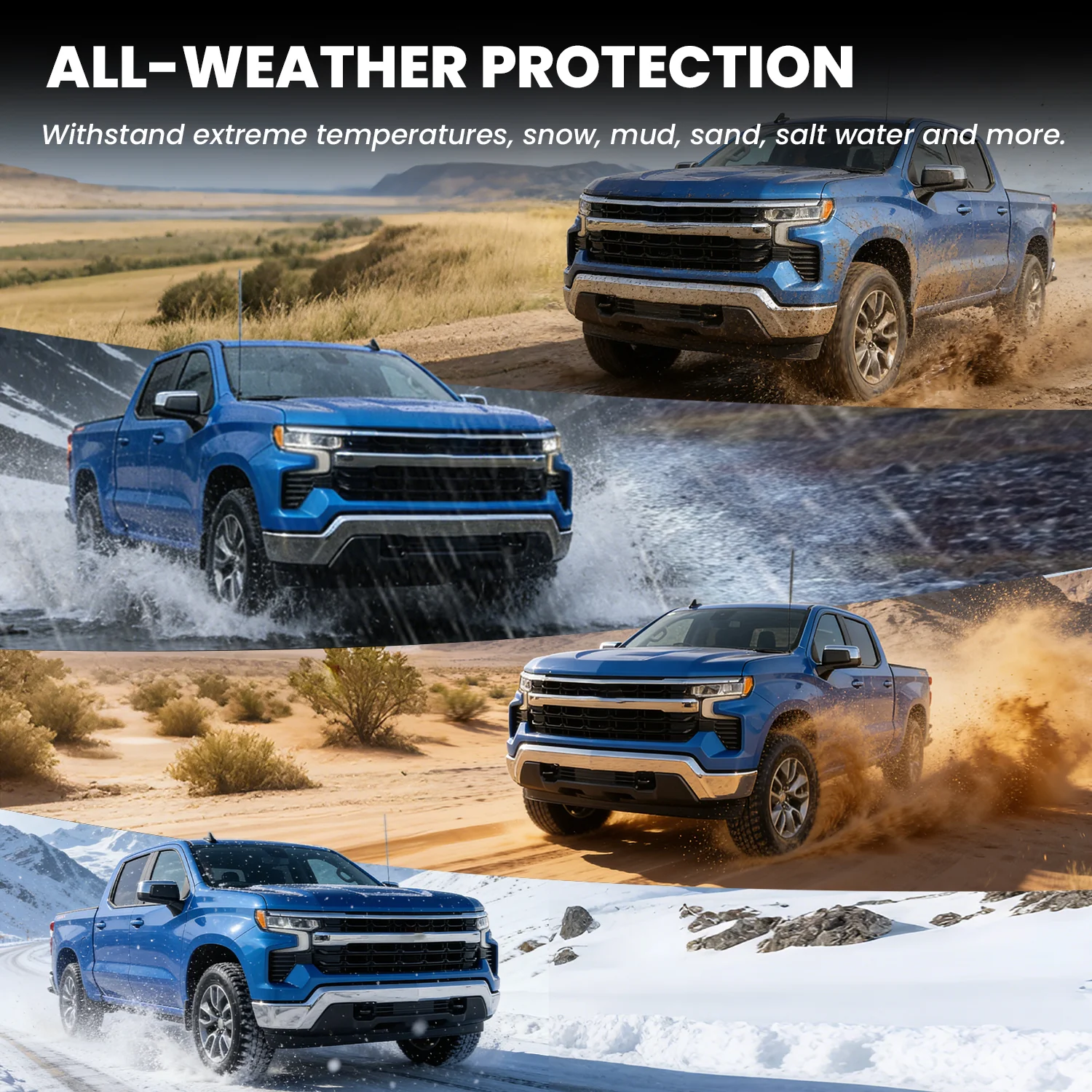 Fit for 2019-2026 GMC Sierra & Sierra Denali 1500 Floor Mats, Fit Carpet Floor Only, Not Fit 2019 Sierra LD - Image 69