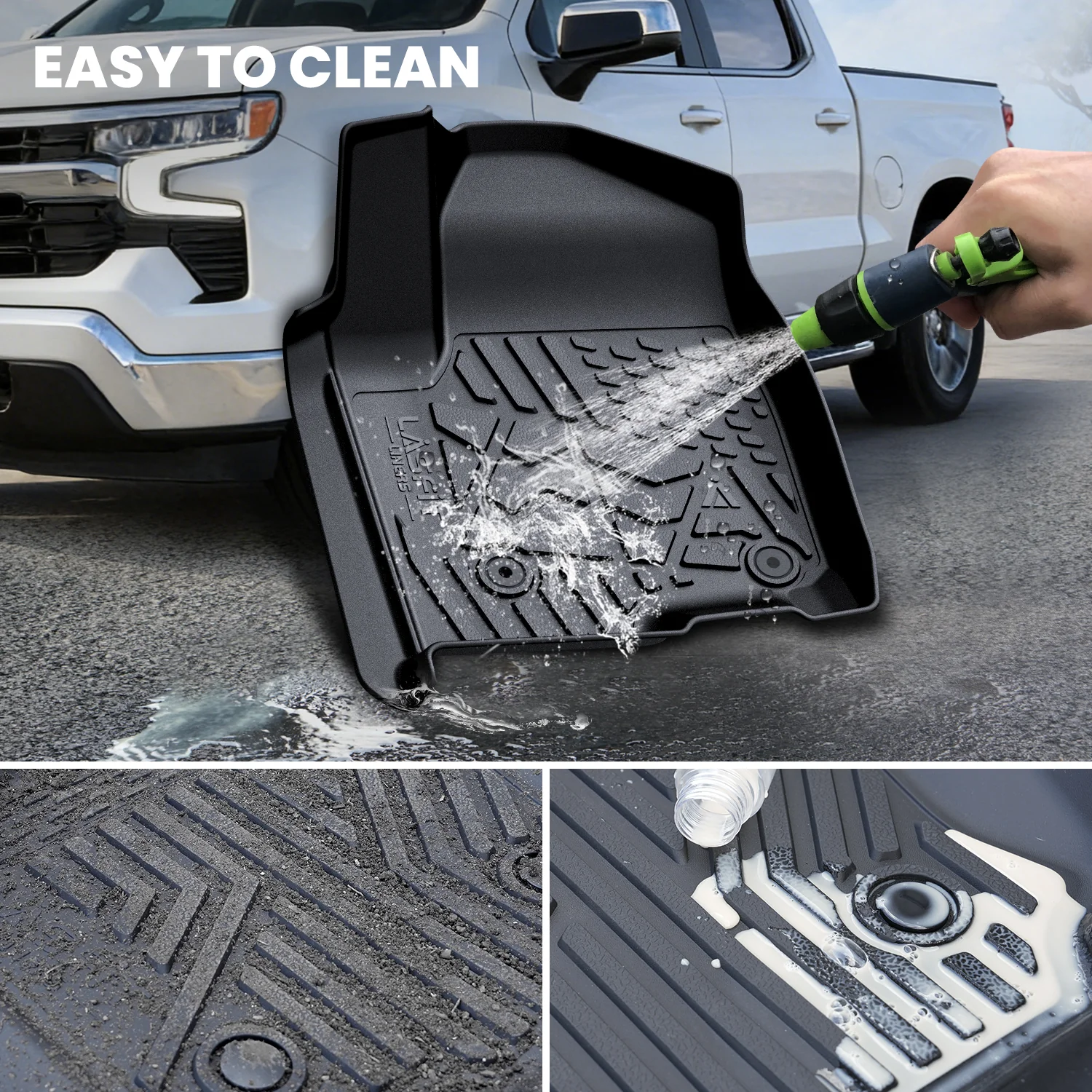 Fit for 2019-2026 GMC Sierra & Sierra Denali 1500 Floor Mats, Fit Carpet Floor Only, Not Fit 2019 Sierra LD - Image 72