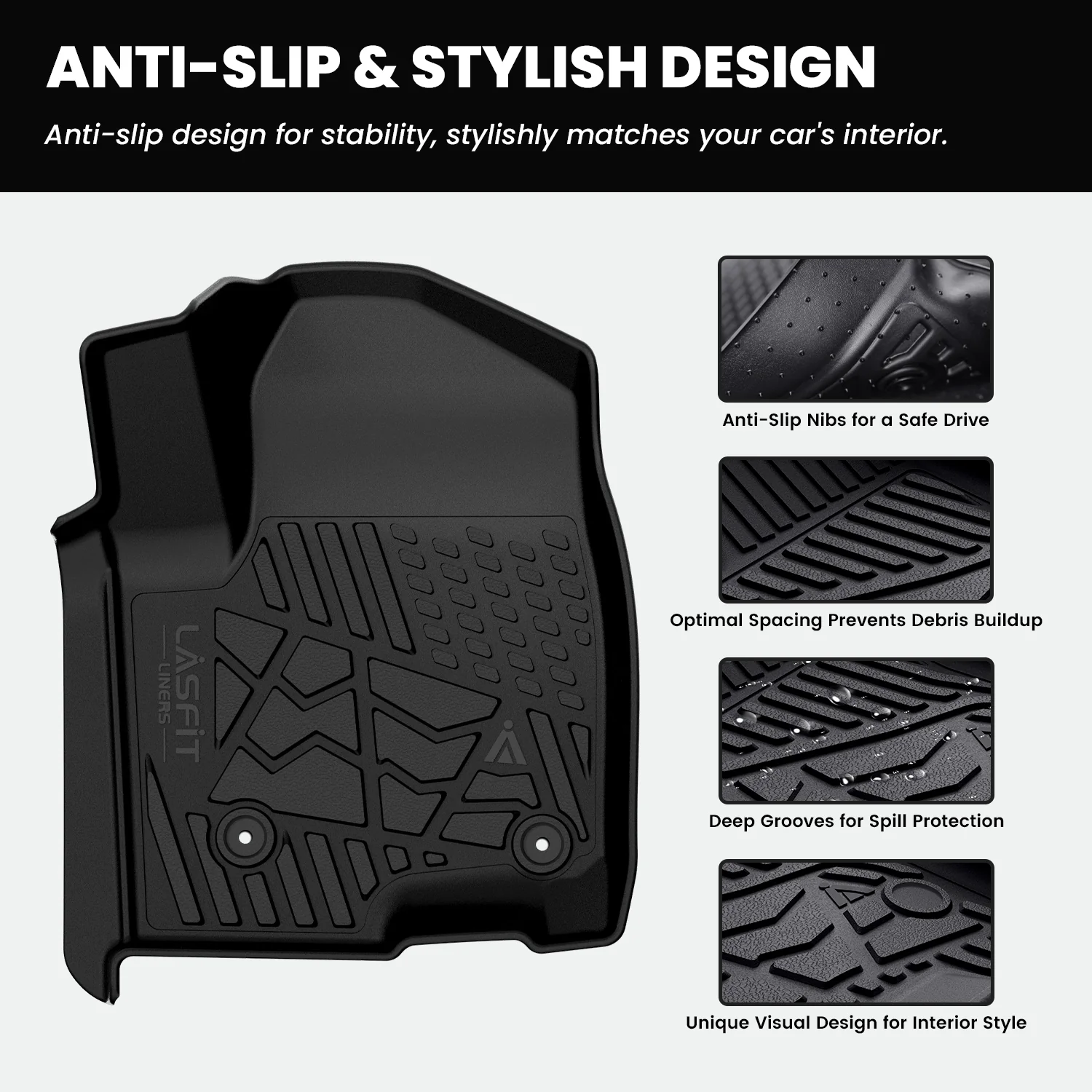 Fit for 2019-2026 GMC Sierra & Sierra Denali 1500 Floor Mats, Fit Carpet Floor Only, Not Fit 2019 Sierra LD - Image 73