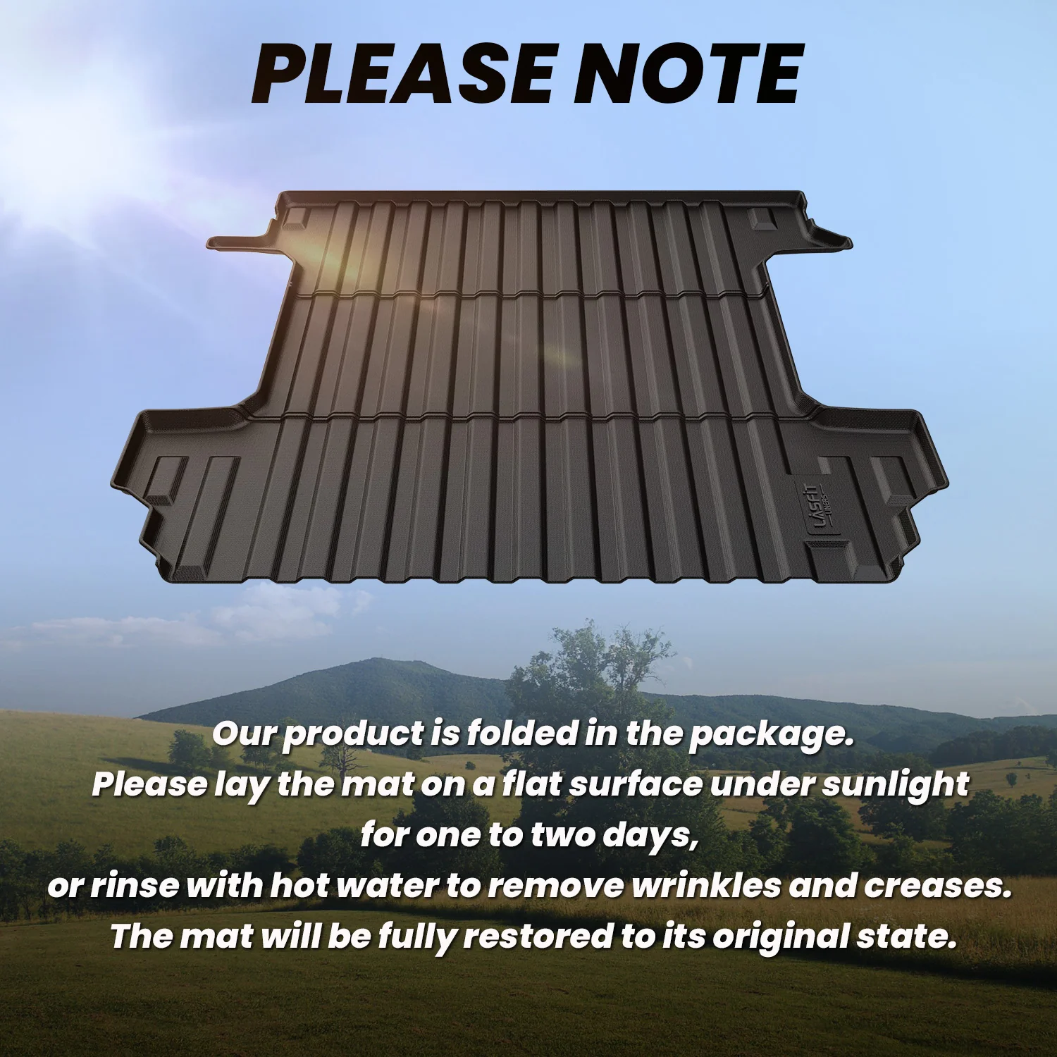 Fit for 2019-2026 GMC Sierra 1500 Truck Bed Mat or Tailgate Mat, Not Fit 2019 Sierra 1500 LD - Image 8