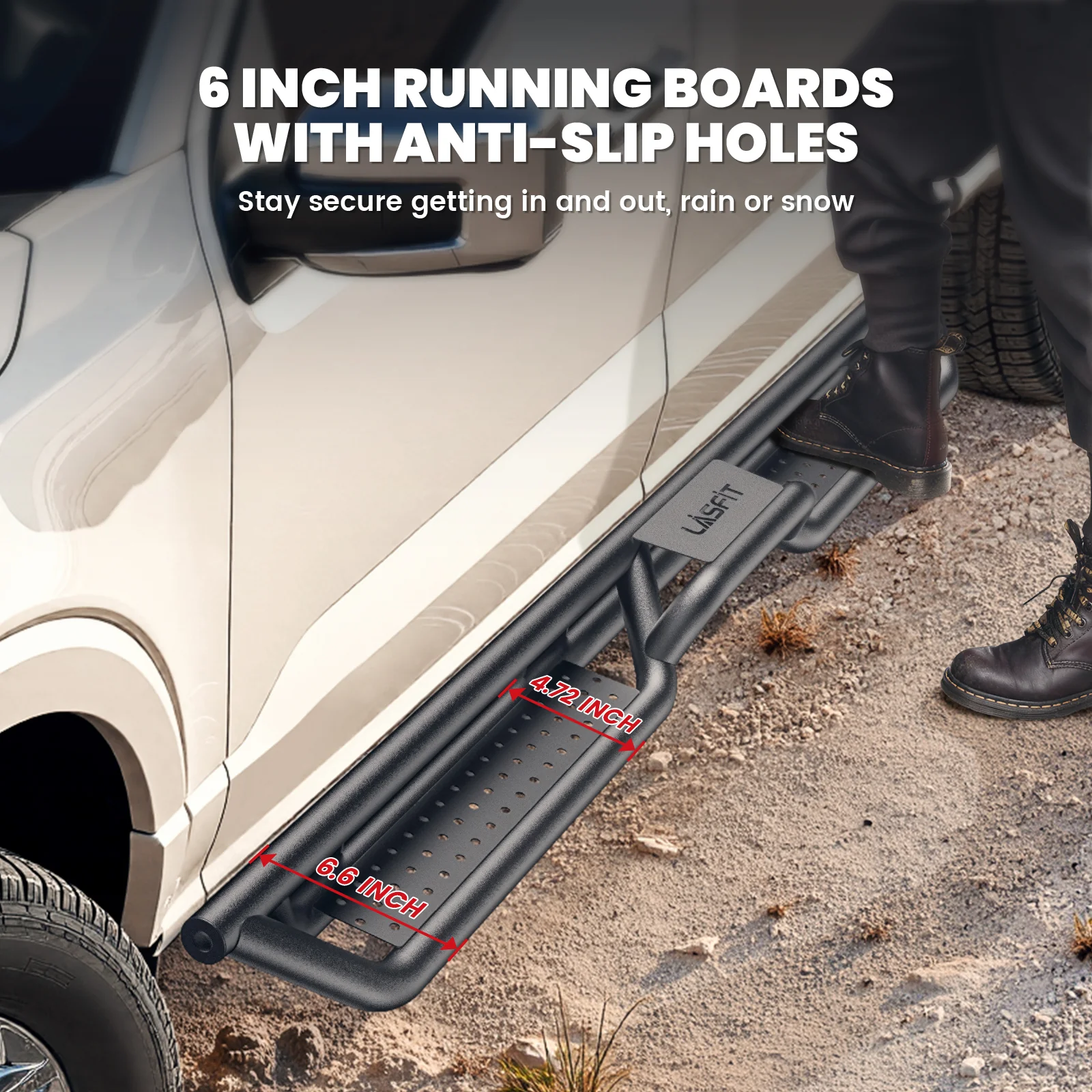 Fit for 2019-2026 GMC Sierra 1500 Running Boards Side Steps, Fit Crew Cab ONLY - Image 3