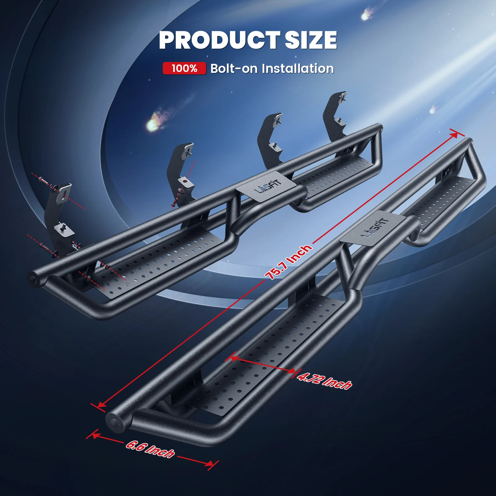 Fit for 2019-2026 GMC Sierra 1500 Running Boards Side Steps, Fit Crew Cab ONLY - Image 7