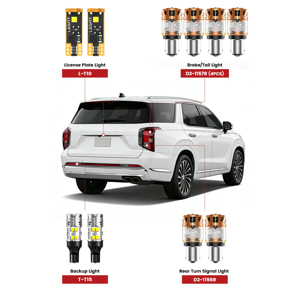 Fit for 2019-2025 Hyundai Palisade LED Exterior Lights Upgrade