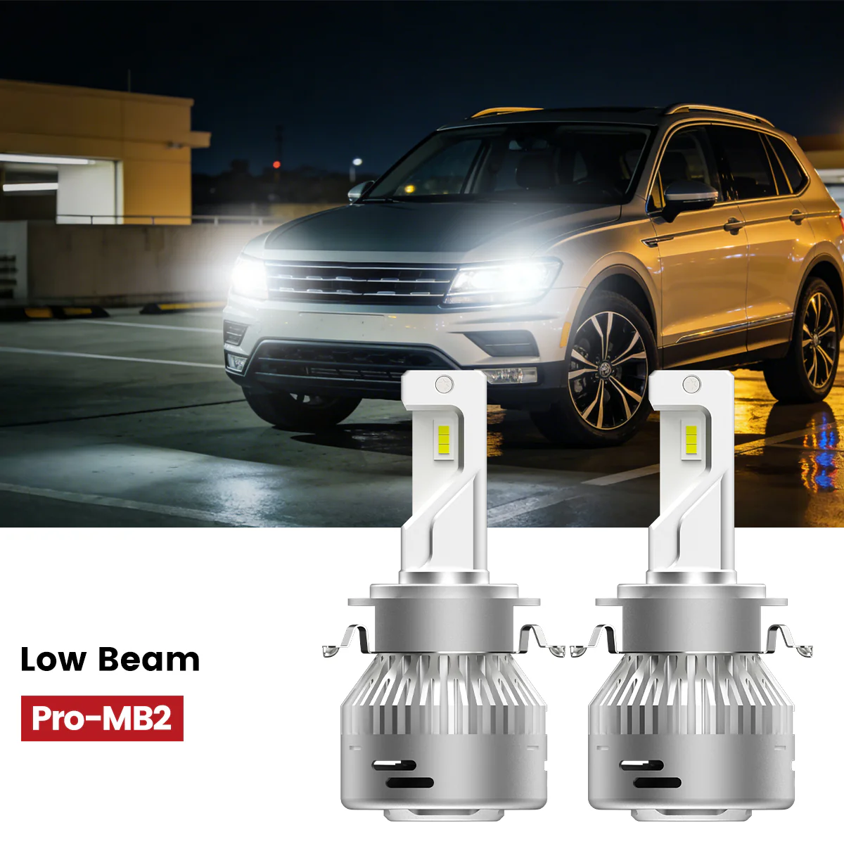 Fit for 2018-2021 Volkswagen Tiguan Custom H7 LED Bulbs Upgrade | Tested and Verified - Image 2